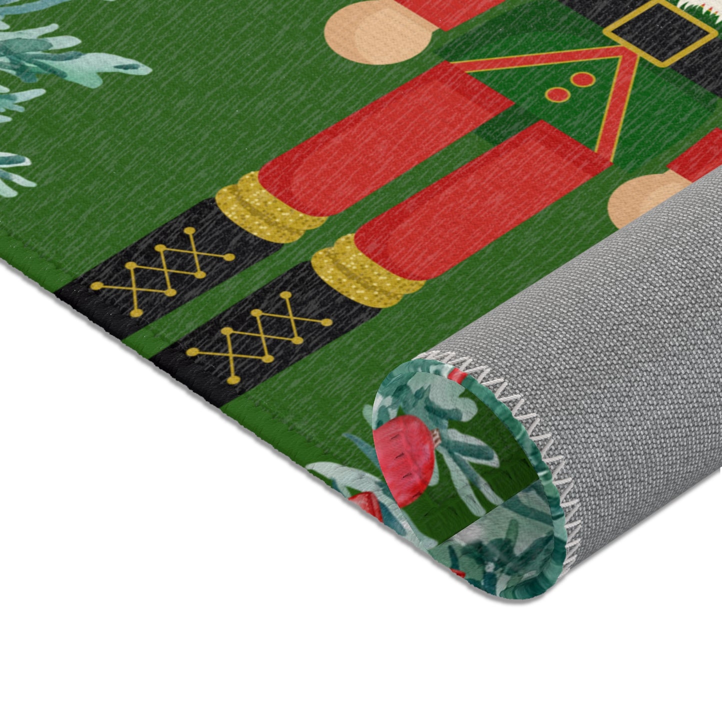 Nutcracker Christmas Area Rug - Festive Holiday Home Decor