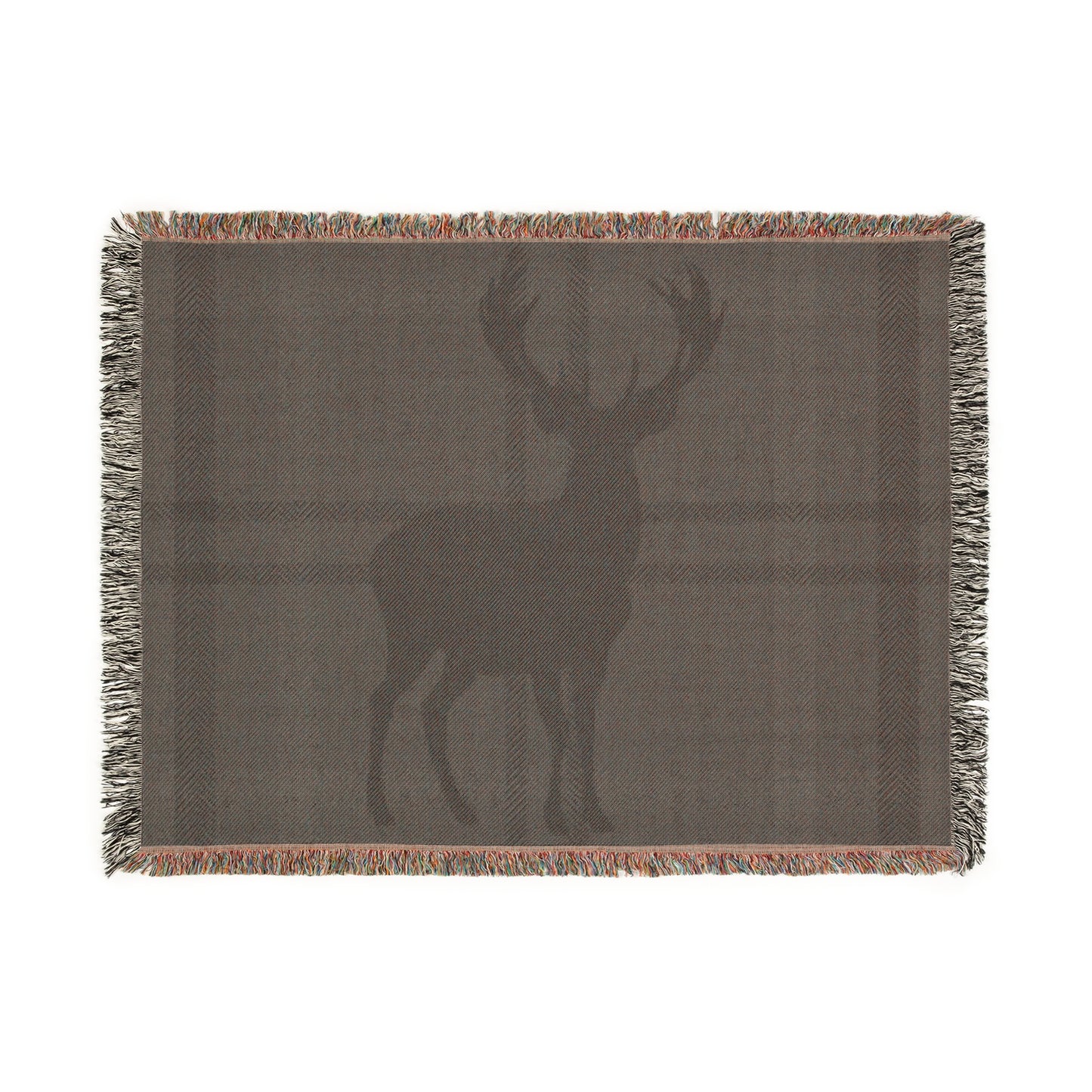 Cozy Deer Woven Blanket for Warmth and Style