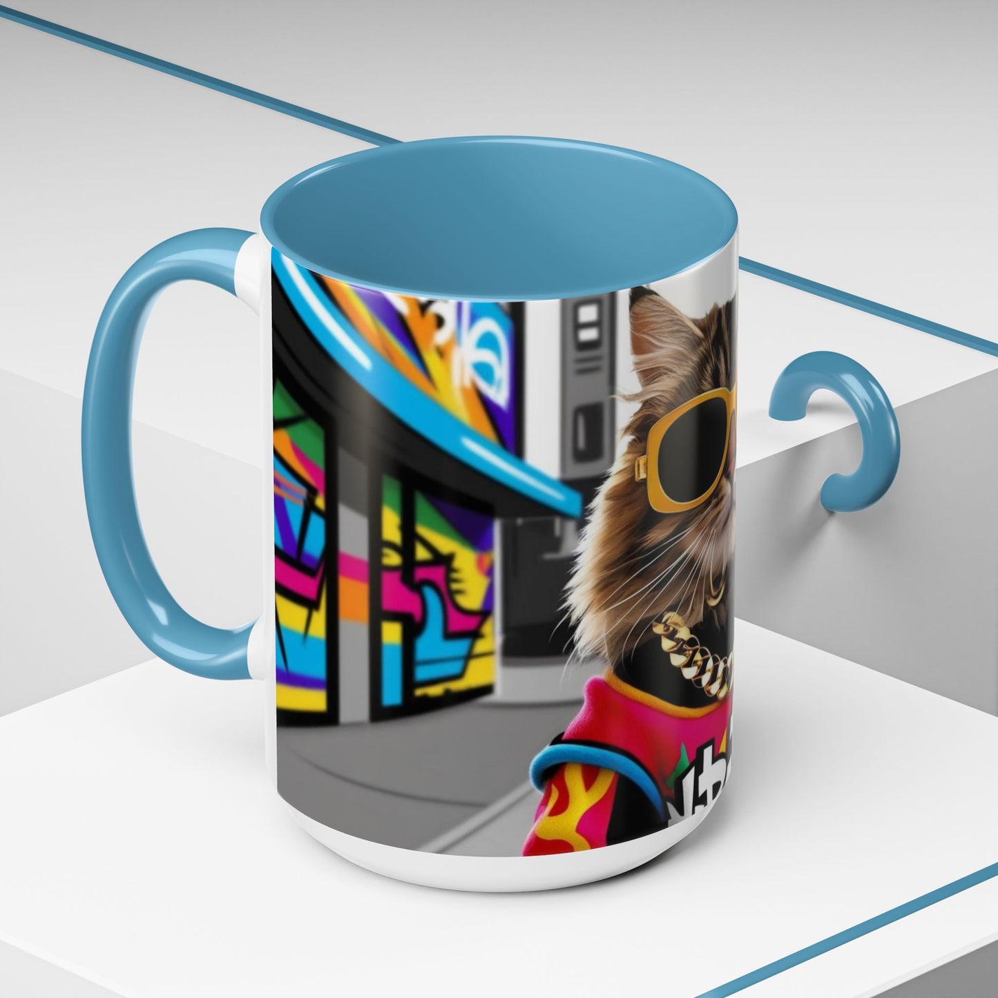 Trendy Cat-Inspired Coffee Mug, Cool Cat Mug for Animal Lovers, Gift for Cat Owners, Unique Pet Lover Coffee Cup, Office Mug