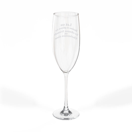 Engraved Champagne Flute
