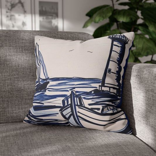 Nautical Sailboat Pillow