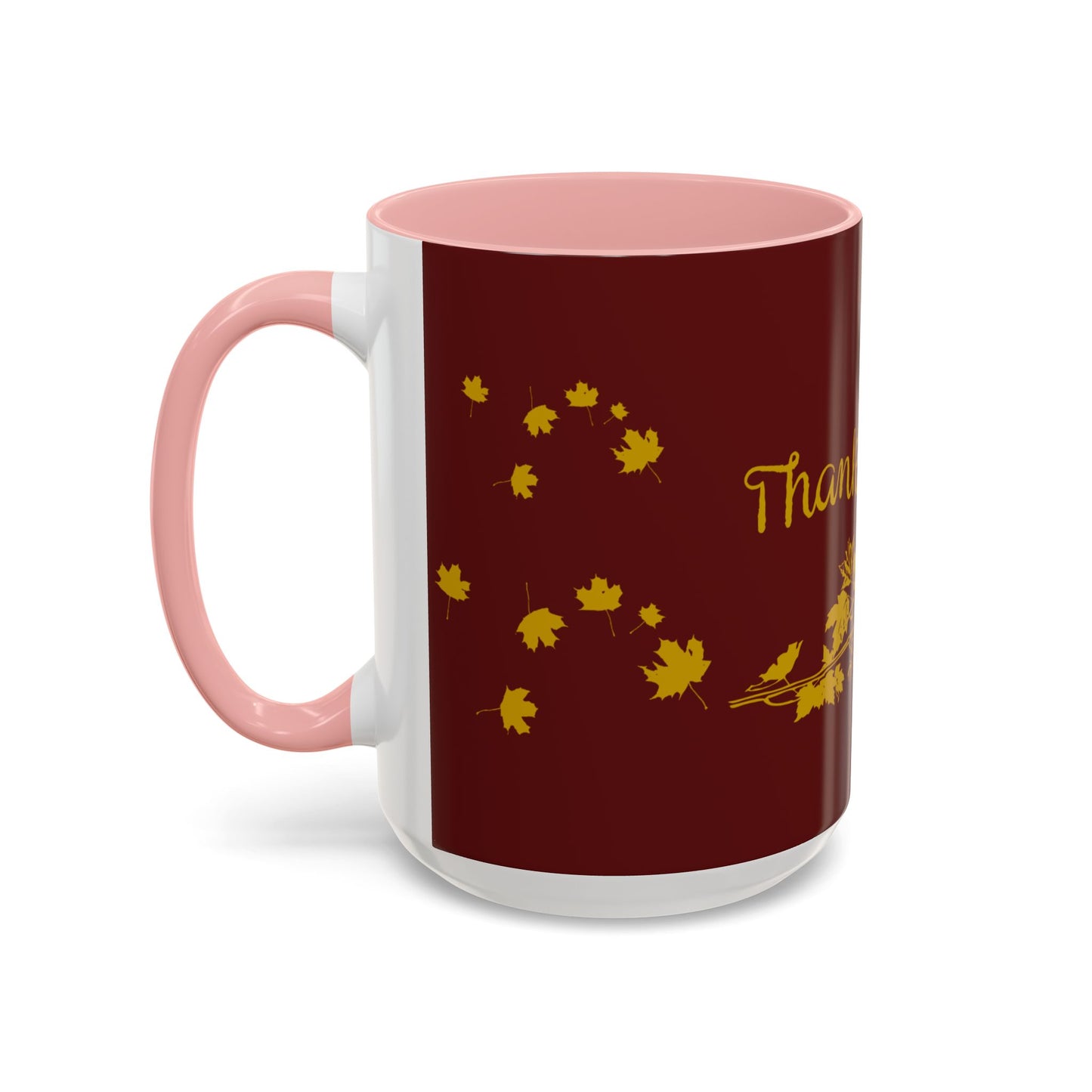 Thanksgiving Accent Coffee Mug, Fall Harvest Mug, Autumn Coffee Cup, Holiday Gift Mug, Seasonal Home Decor