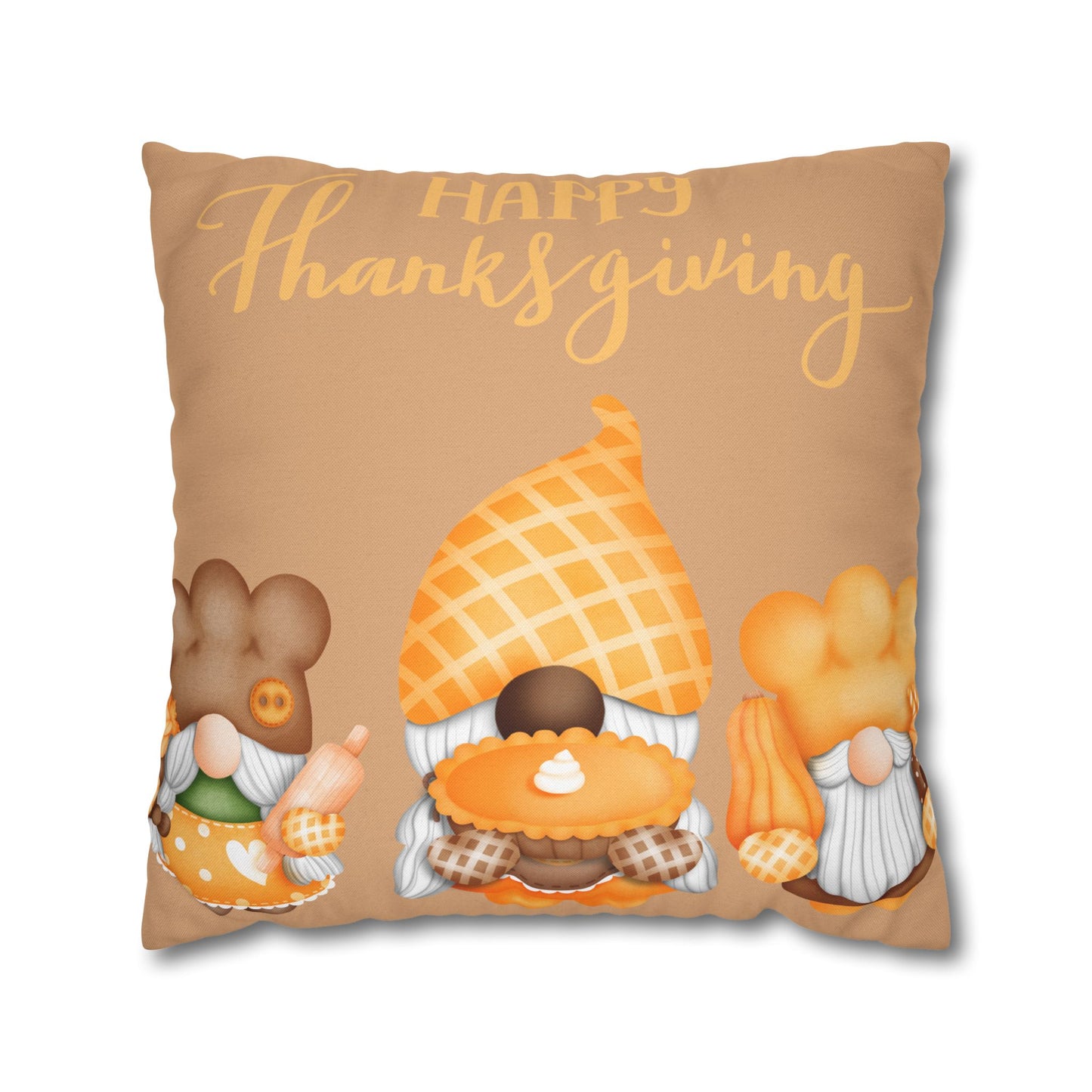 Thanksgiving Gnome Pillowcase - Cozy Fall Decor