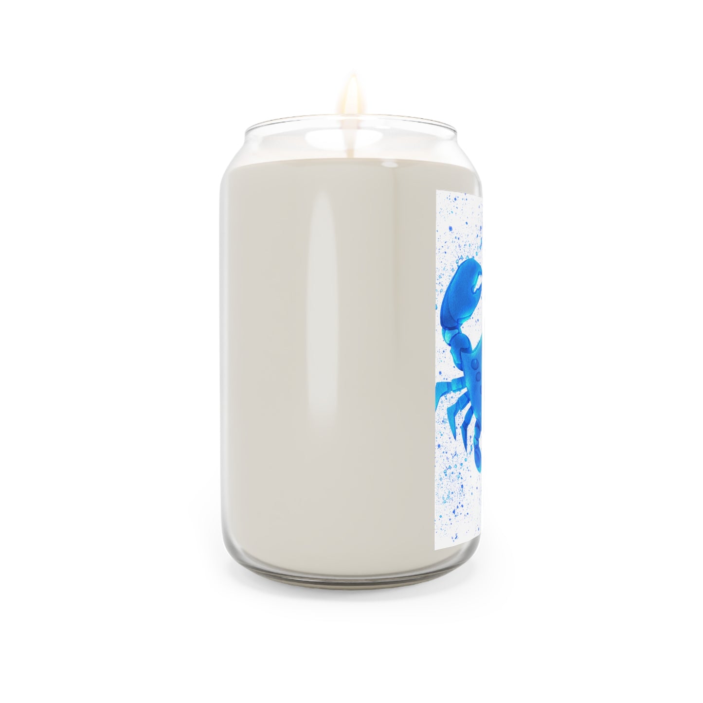 Scented Soy Candle - Ocean Blue Crab | Relaxing Home Decor, Gift for Ocean Lovers, Aromatherapy Candle, Unique Coastal Decor