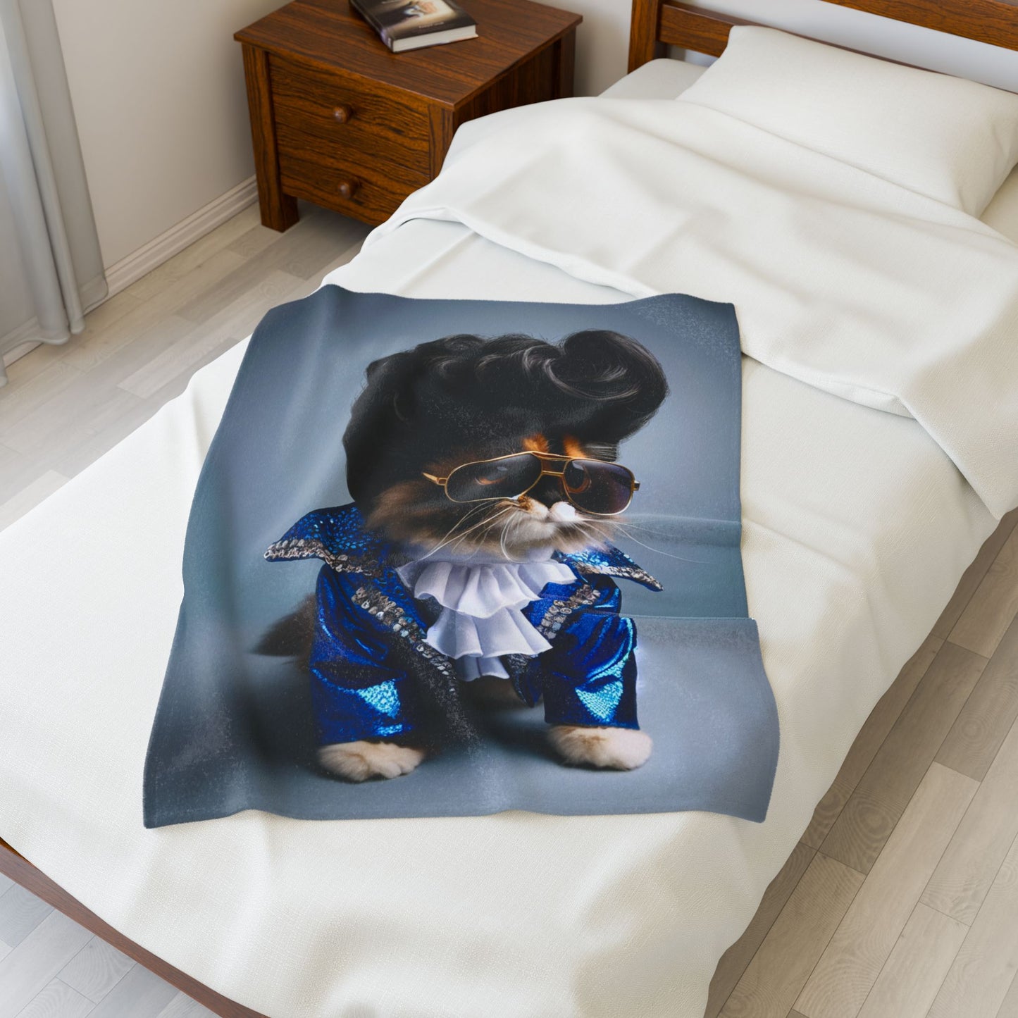 Elvis Cat Velveteen Plush Blanket | Cozy Throw for Cat Lovers, Fun Home Decor, Gift for Pet Owners, Unique Cat Lover Gift, Funny [...]