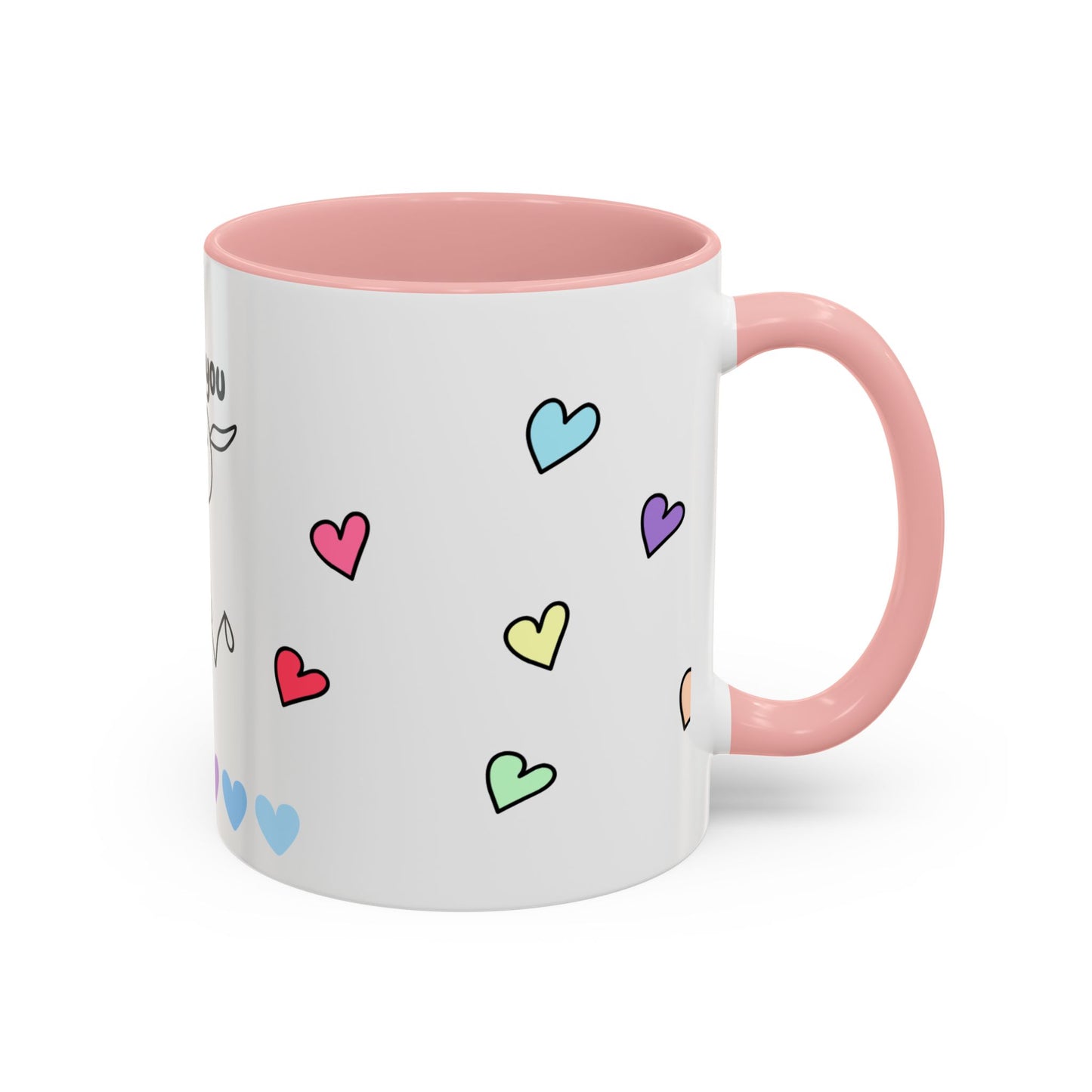Miss You Accent Coffee Mug - Heartwarming Gift for Friends, Loved Ones, Birthdays, Valentine's Day, Coffee Lovers