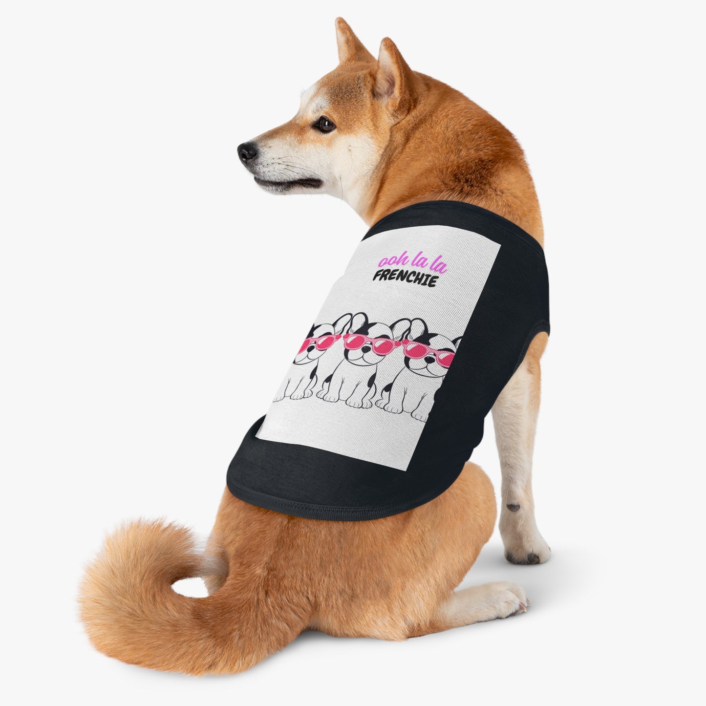 French Bulldog Pet Tank Top, Cute Dog Apparel, Ooh La La Frenchie Shirt, Pet Fashion, Dog Lover Gift