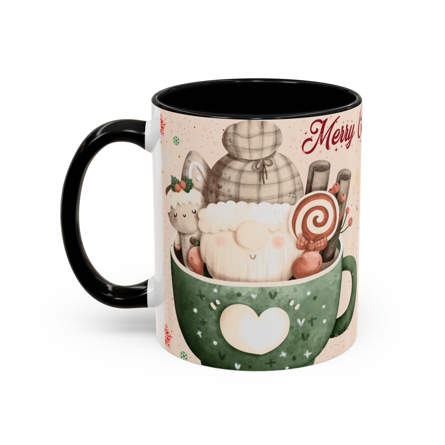 Holiday Coffee Mug – Merry Christmas Design, Cute Gift for Coffee Lovers, Festive Mug for Winter Celebrations, Unique Holiday Decor