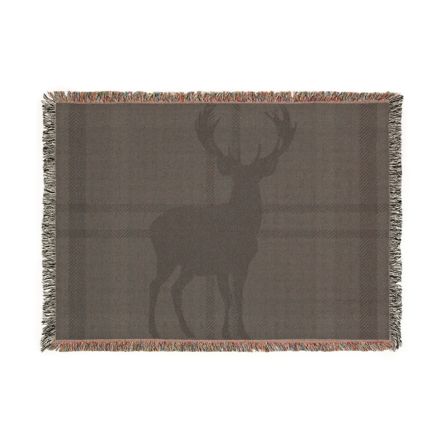 Cozy Deer Woven Blanket for Warmth and Style