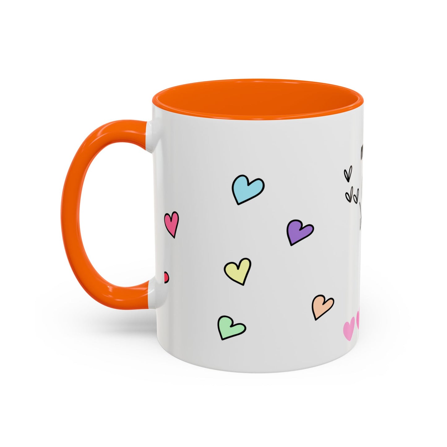 Miss You Accent Coffee Mug - Heartwarming Gift for Friends, Loved Ones, Birthdays, Valentine's Day, Coffee Lovers