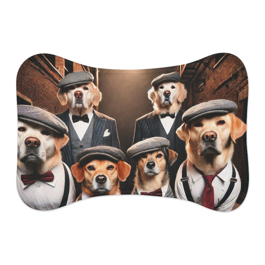 Stylish Pet Feeding Mats with Vintage Dog Design, Pet Food Mat, Dog Bowl Mat, Cute Feeding Tray, Funny Dog Décor