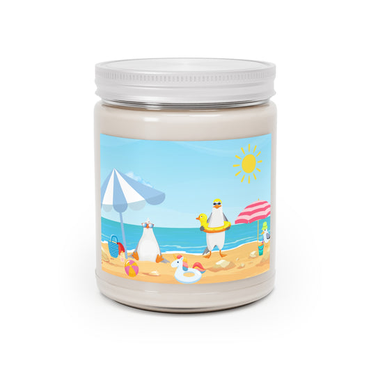 Beach-Themed Scented Soy Candles, Relaxing Summer Decor, Gift for Beach Lovers, Aromatherapy, Party Favors, Home Fragrance