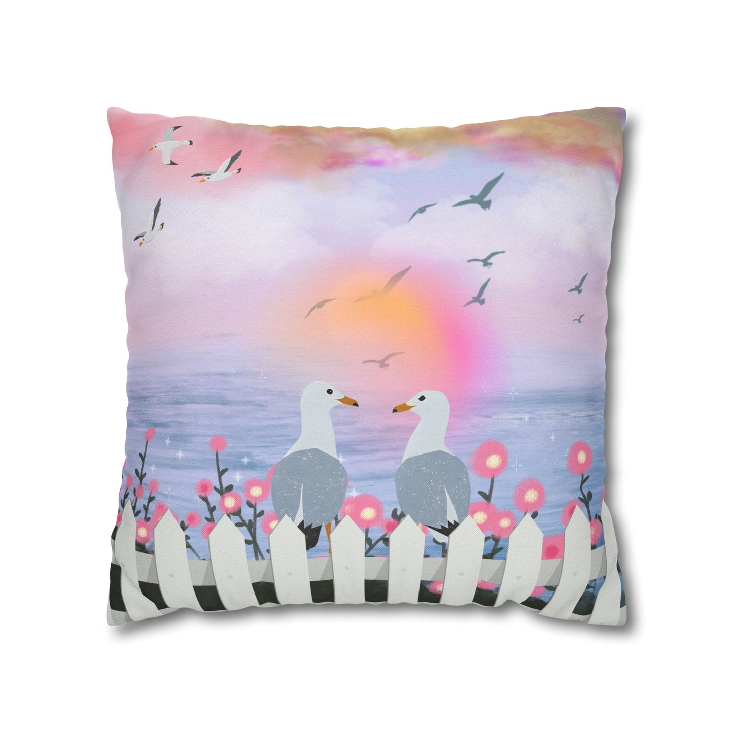 Coastal Seagull Pillowcase - Sea Inspired Cushion Cover for Home Decor, Beach House Gift, Nautical Accent, Summer Vibes, Decorative [...]