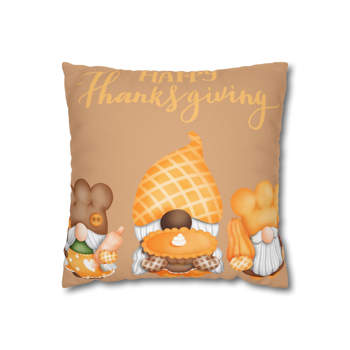 Thanksgiving Gnome Pillowcase - Cozy Fall Decor