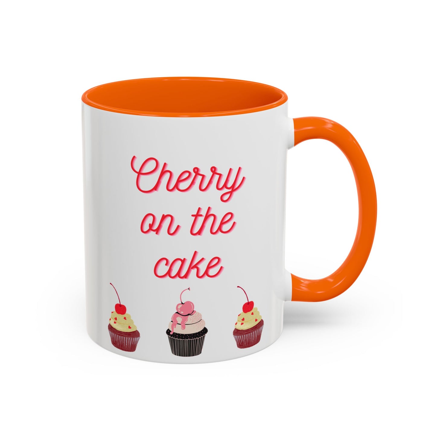 Cute Cupcake Themed Coffee Mug, Sweet Gift for Birthdays, Party Favor, Baking Lover, Kitchen Decor, Cherry on the Cake