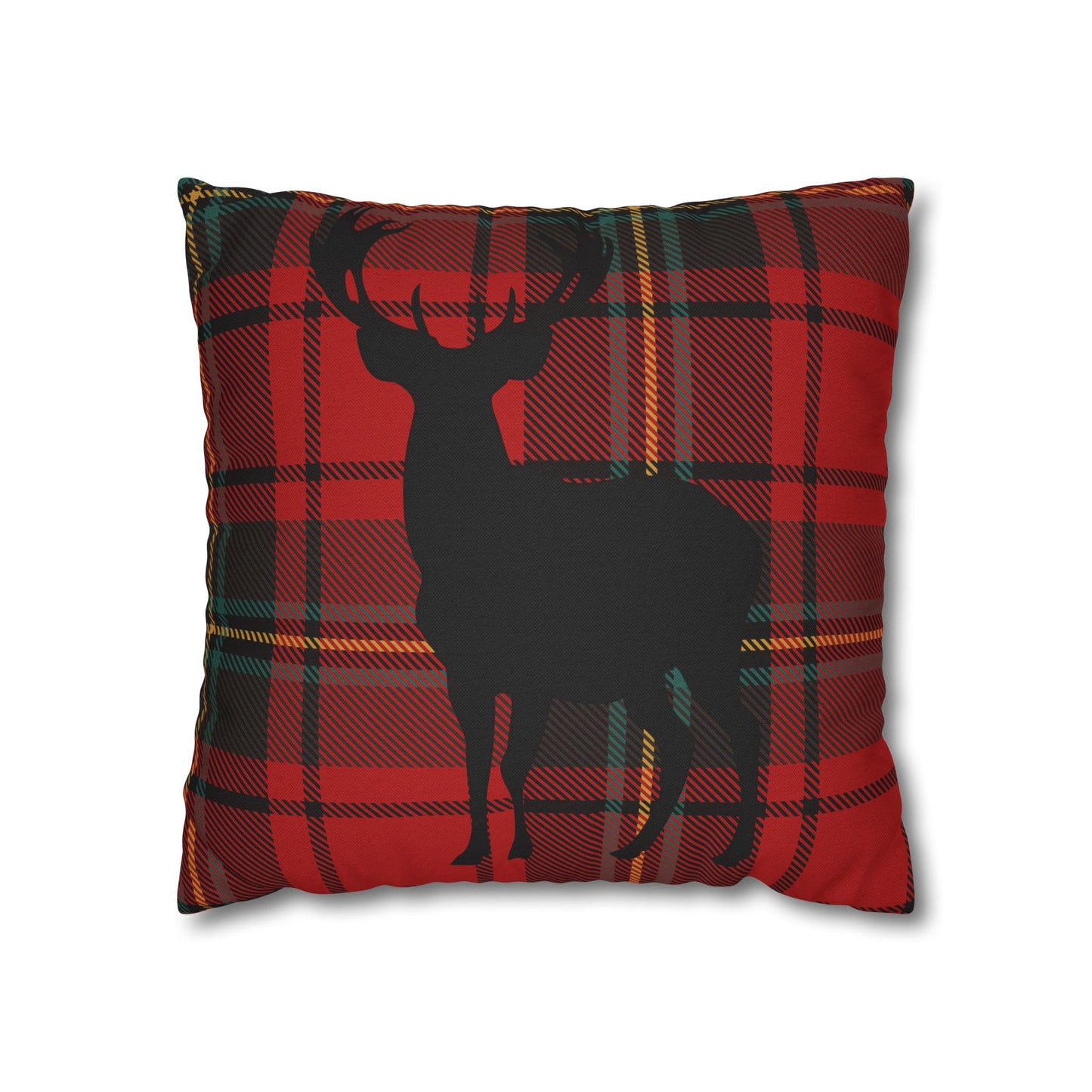 Rustic Deer Plaid Pillowcase