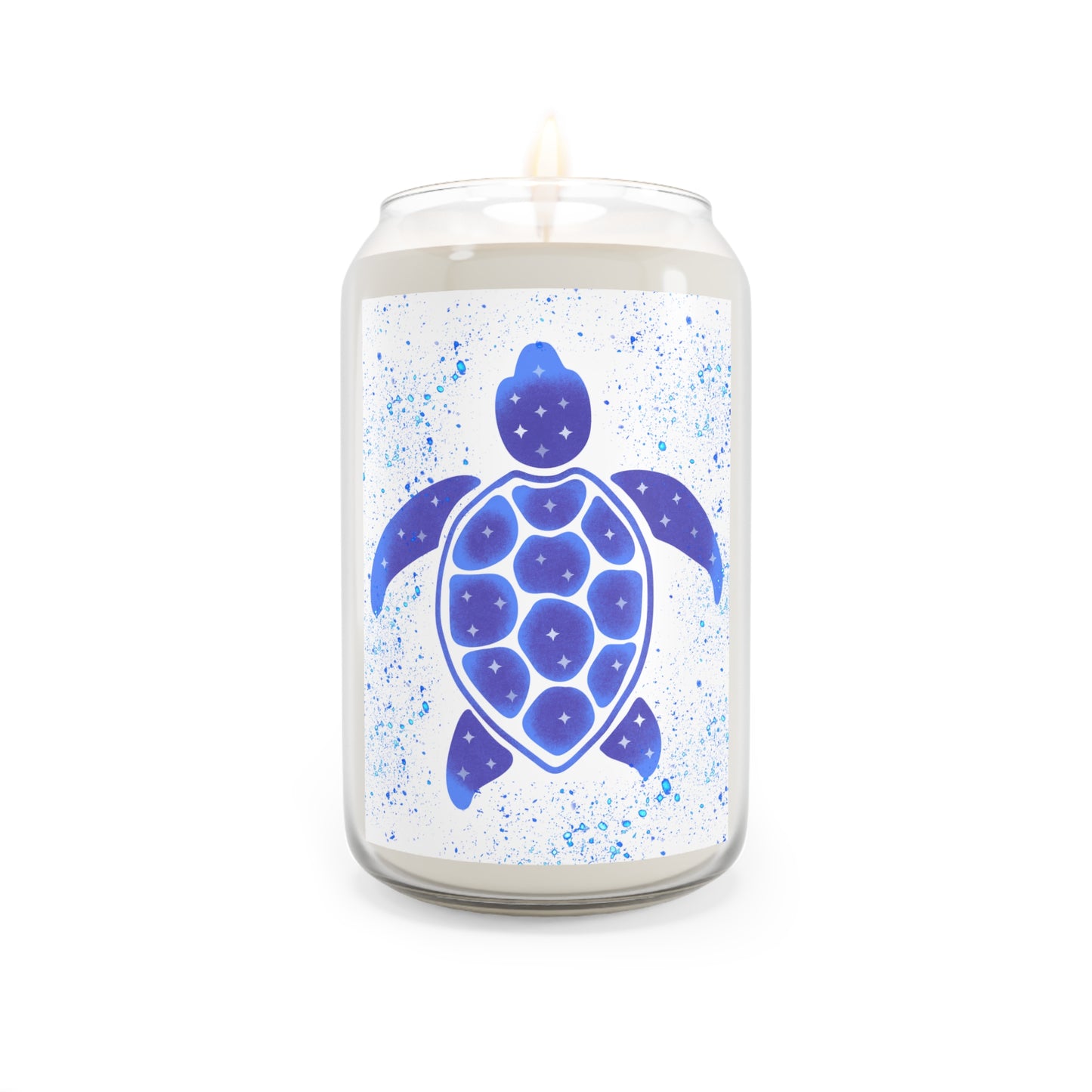 Ocean-Inspired Scented Soy Candle, Aromatic Marine Decor, Turtle and Whale Candle Gift, Eco-Friendly Home Fragrance, Beachy Vibes