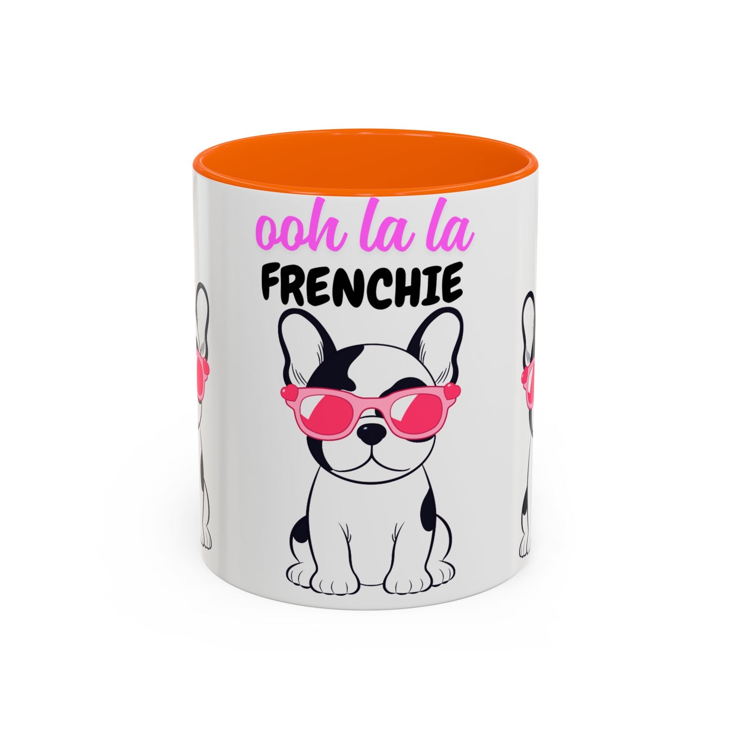 Trendy French Bulldog Coffee Mug, Dog Lover Gift, Ooh La La Frenchie Mug, Cute Pet Mug, Fun Drinkware, Animal Lover Cup