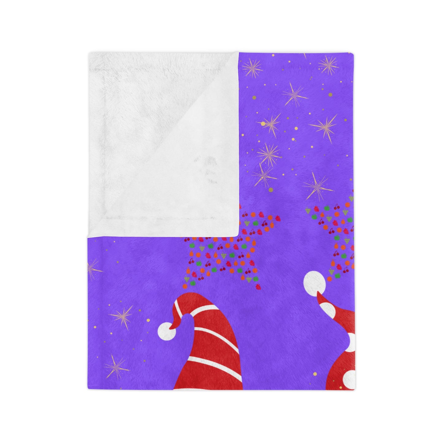Cozy Holiday Gnome Blanket - Soft Microfiber Plush, Great for Christmas Gifts, Home Décor, Snuggling, Kid's Bedroom