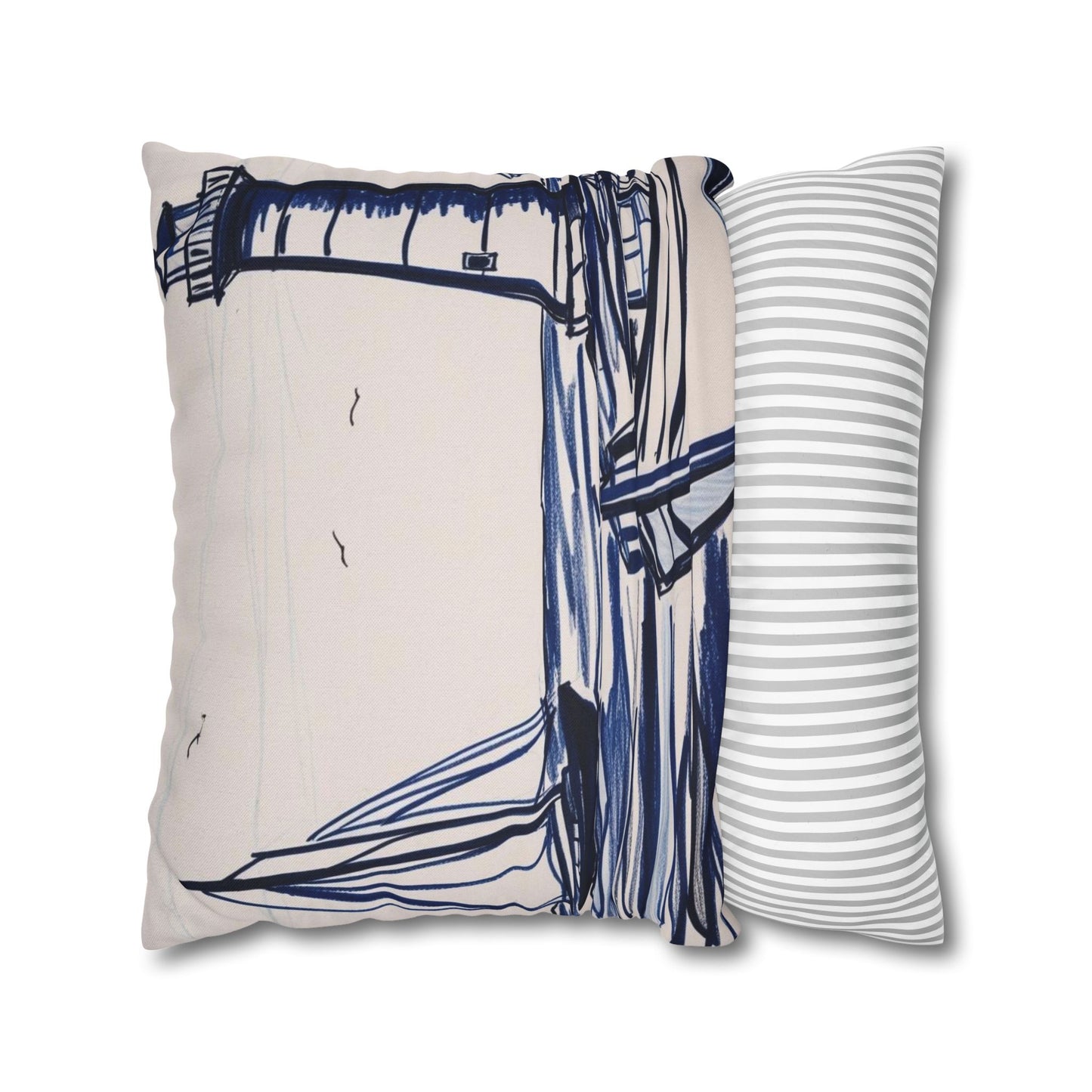 Nautical Sailboat Pillow