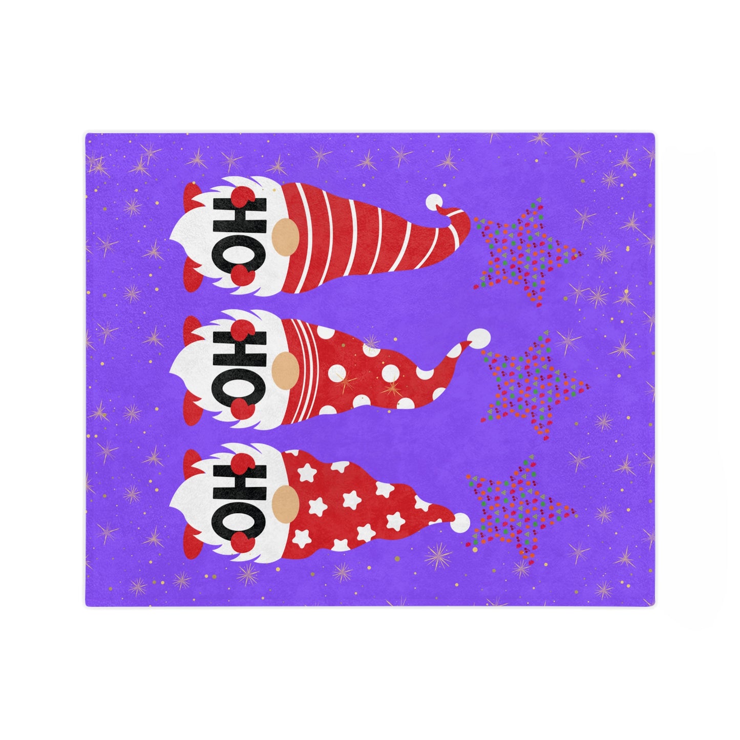 Cozy Holiday Gnome Blanket - Soft Microfiber Plush, Great for Christmas Gifts, Home Décor, Snuggling, Kid's Bedroom