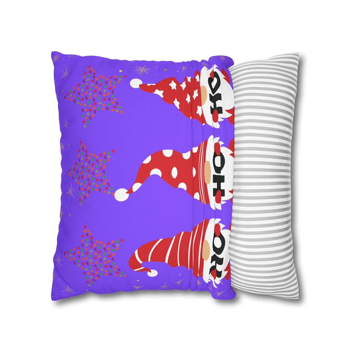 Festive Gnome Pillowcase, Holiday Decor, Cozy Home Accent, Christmas Gift, Seasonal Cushion Cover, Fun Gnome Design