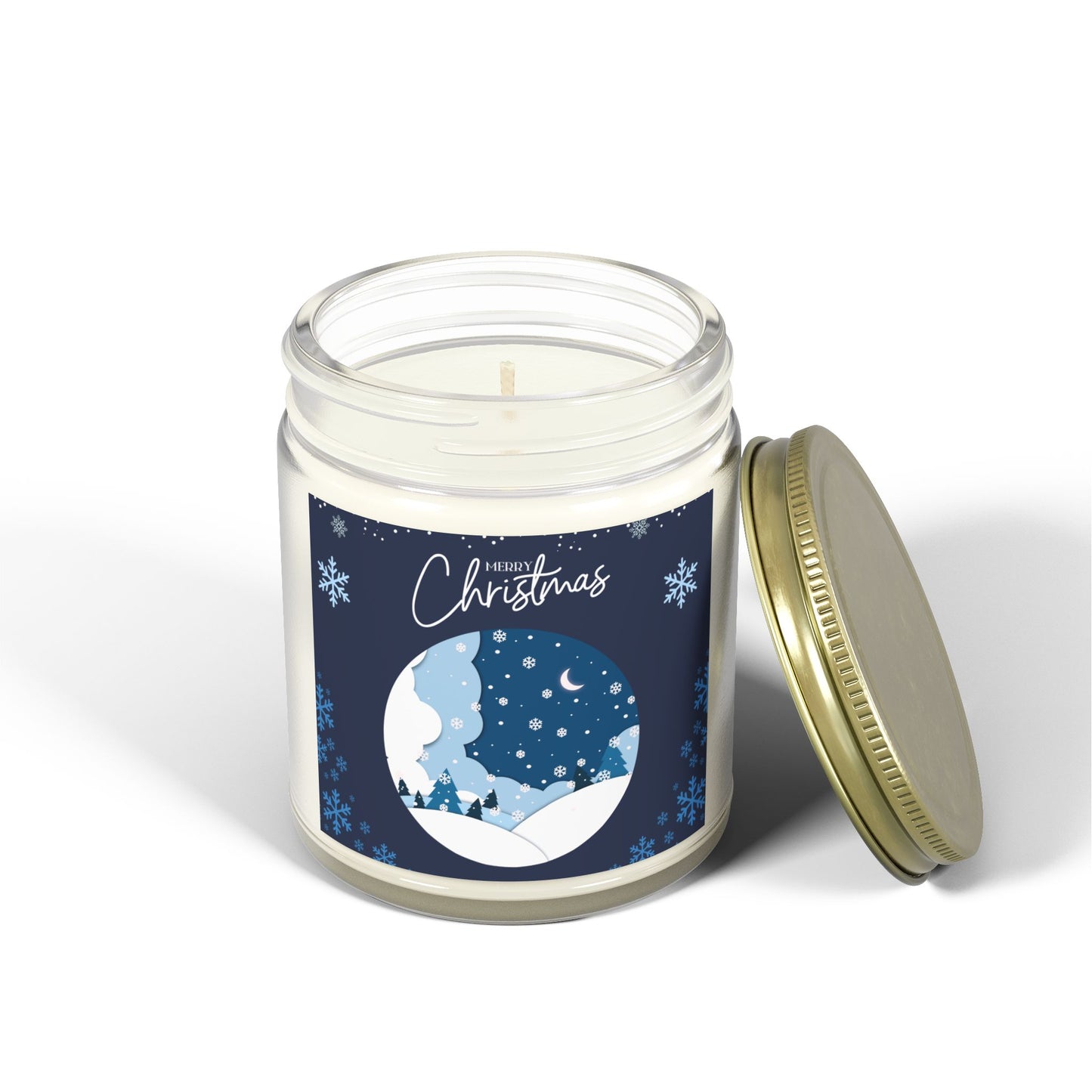 Christmas Scented Candle, Holiday Decor, Gift Idea, Winter Fragrance, Cozy Home Atmosphere