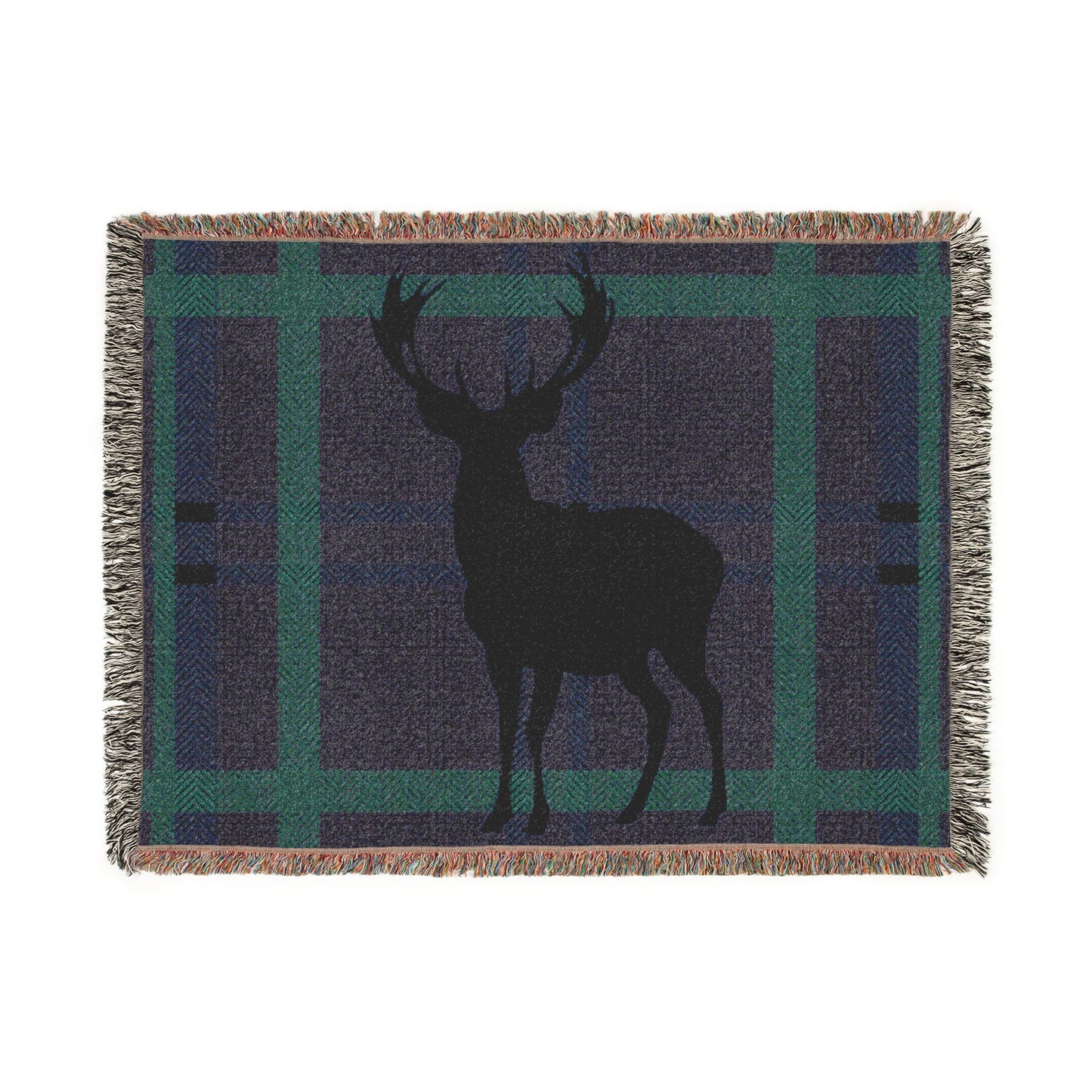 Cozy Deer Woven Blanket for Warmth and Style