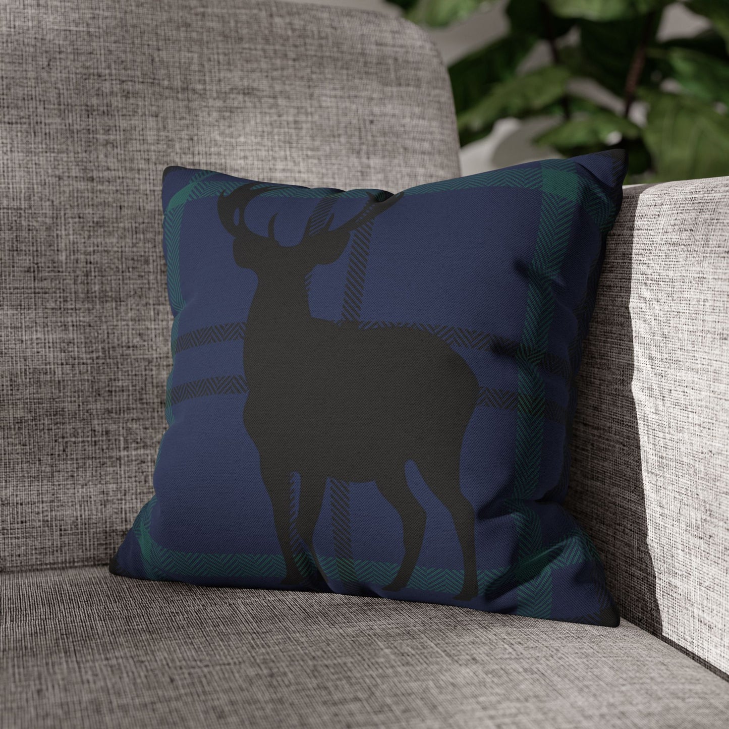 Rustic Deer Print Pillowcase - Cozy Home Decor