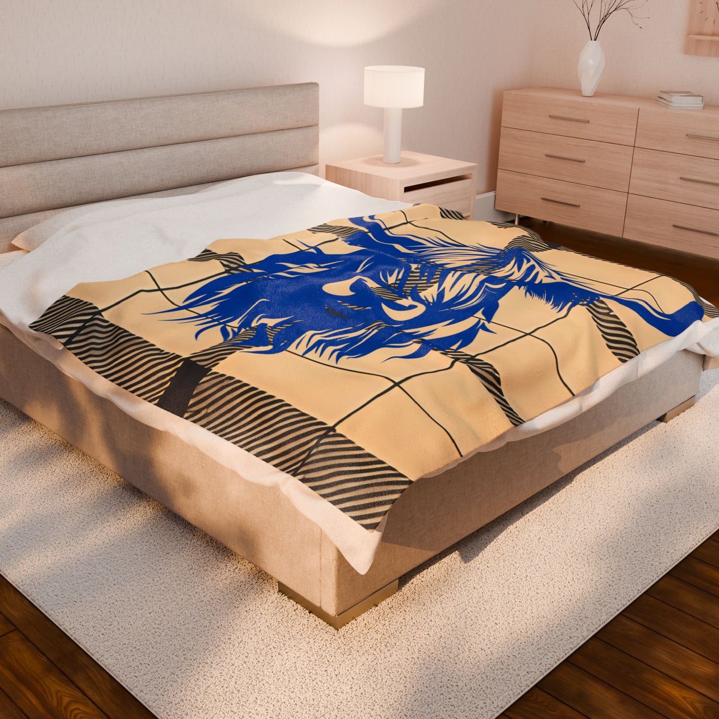 Highland Cow Plush Blanket - Cozy Soft Throw for Home Decor, Gift for Animal Lovers, Farmhouse Style, Holiday, Living Room