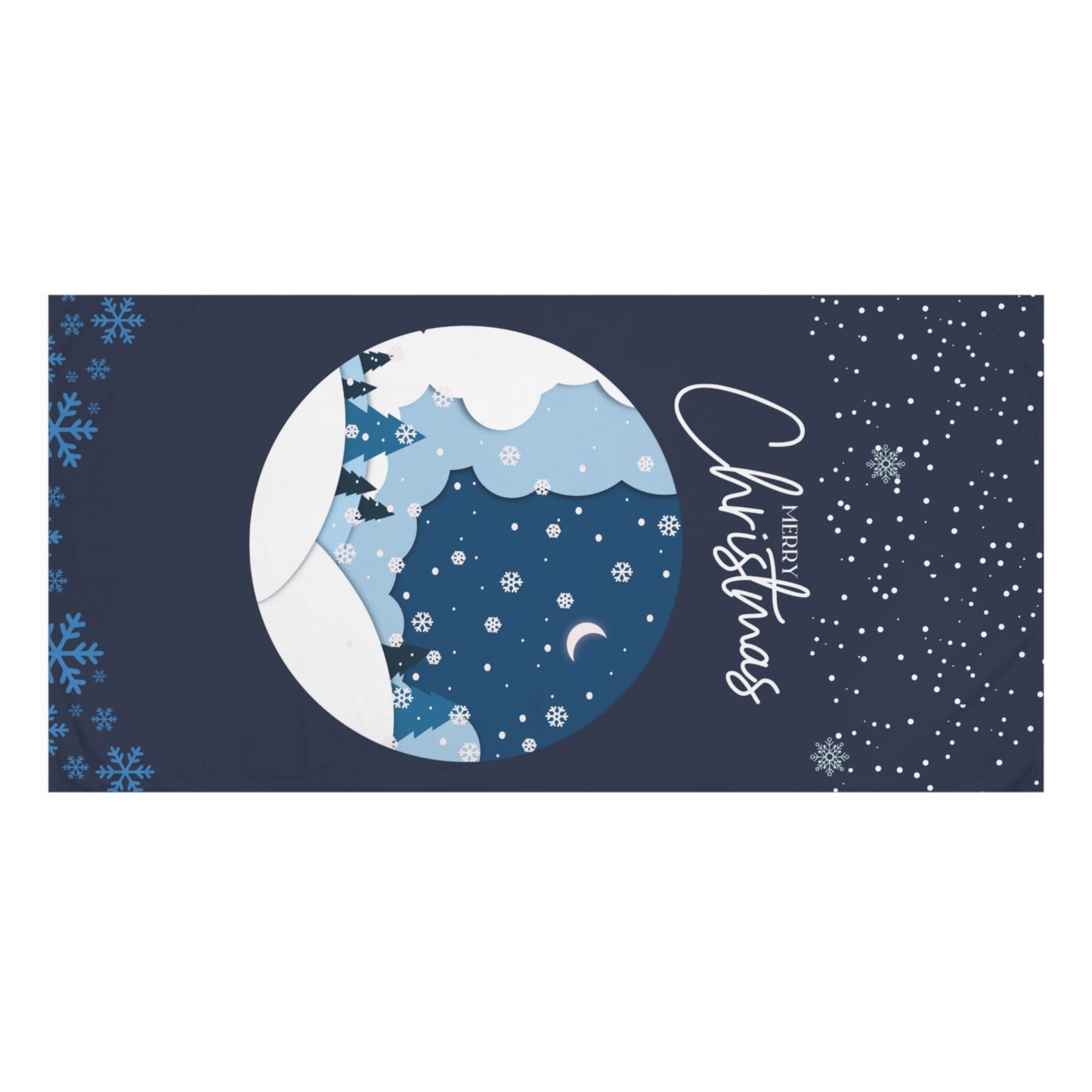 Festive Christmas Towel, Holiday Decor, Winter Kitchen Towel, Seasonal Gift, Seasonal Home Accessories, Merry Christmas Towel