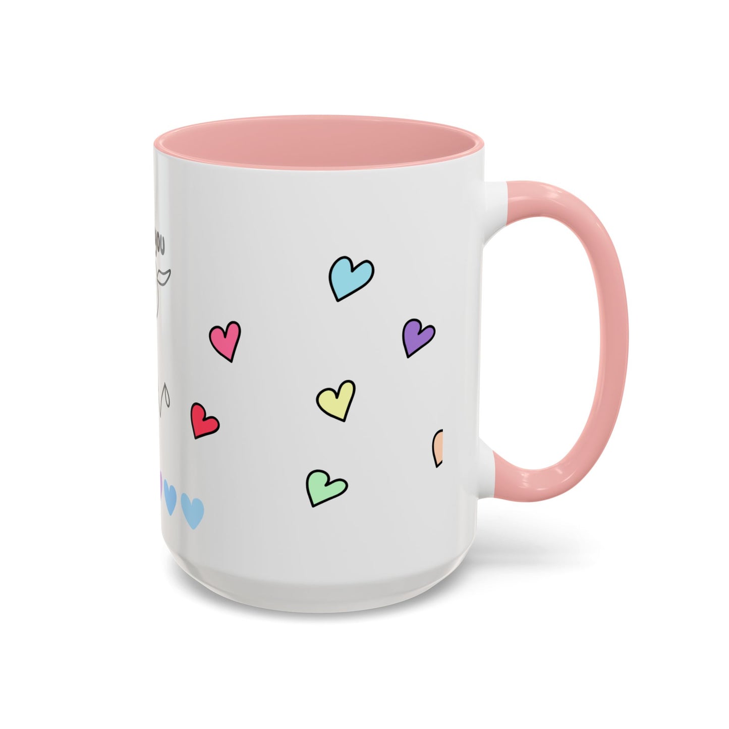 Miss You Accent Coffee Mug - Heartwarming Gift for Friends, Loved Ones, Birthdays, Valentine's Day, Coffee Lovers