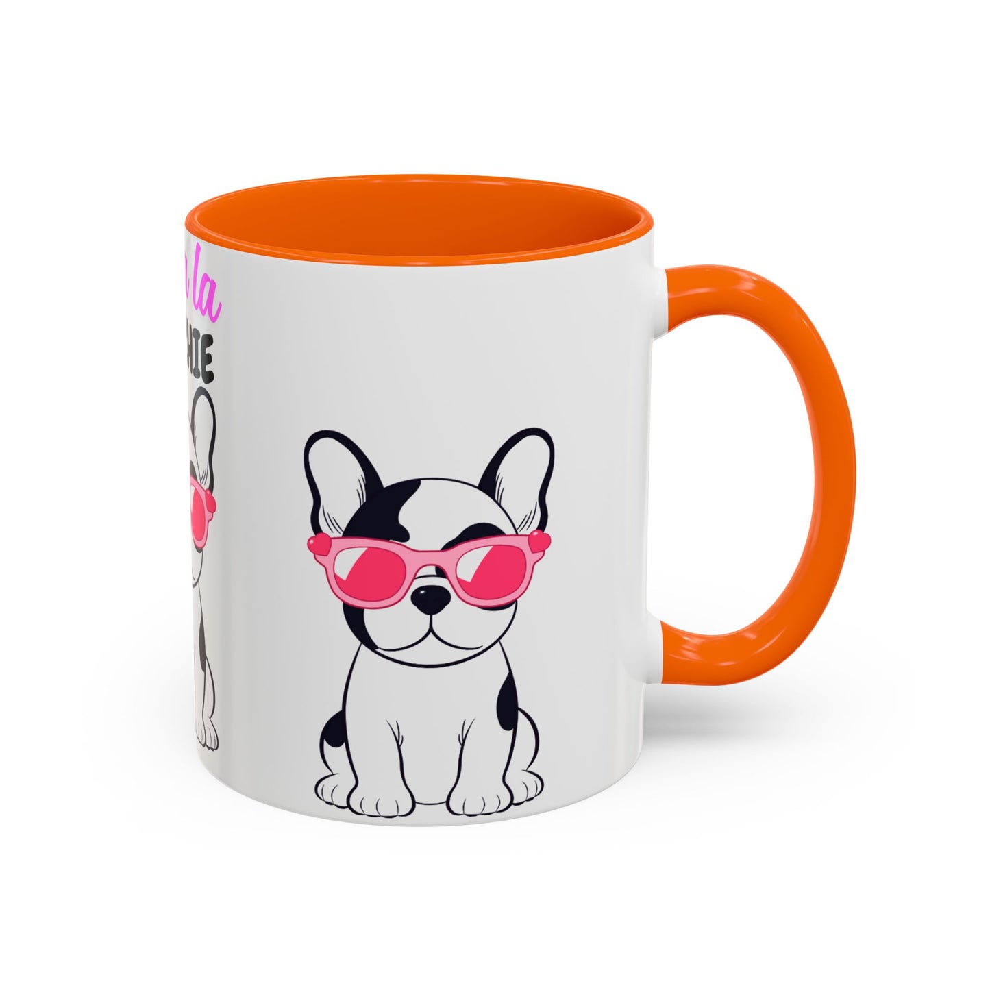 Trendy French Bulldog Coffee Mug, Dog Lover Gift, Ooh La La Frenchie Mug, Cute Pet Mug, Fun Drinkware, Animal Lover Cup