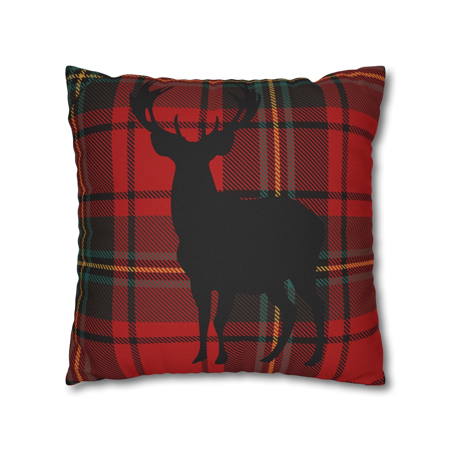 Rustic Deer Plaid Pillowcase