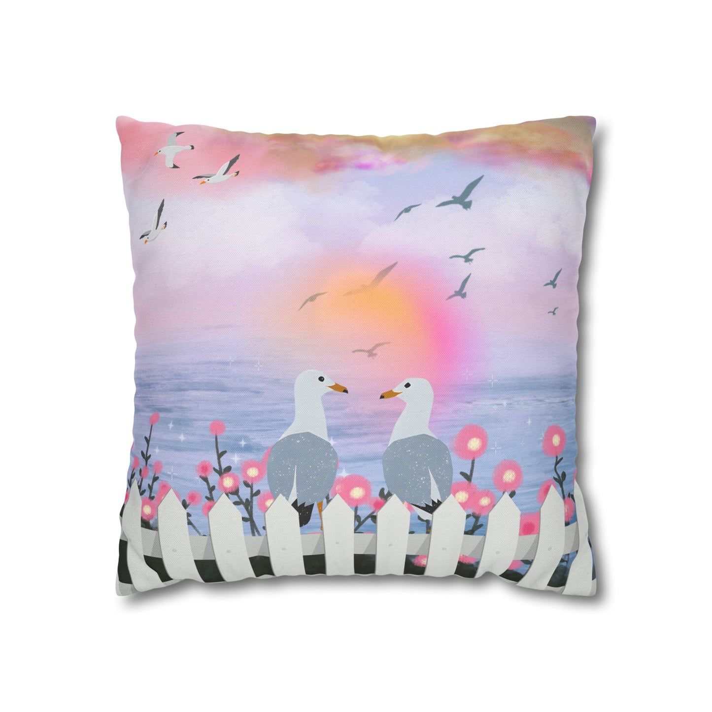 Coastal Seagull Pillowcase - Sea Inspired Cushion Cover for Home Decor, Beach House Gift, Nautical Accent, Summer Vibes, Decorative [...]
