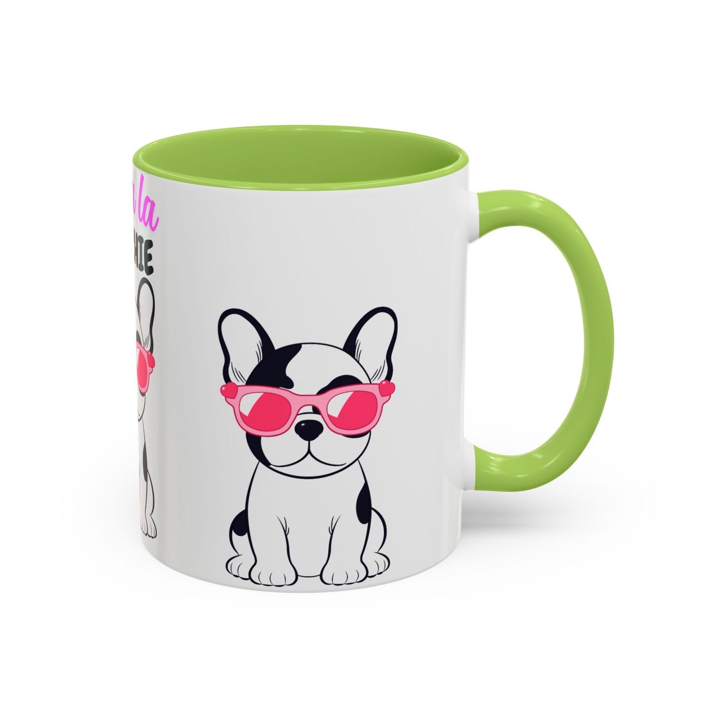 Trendy French Bulldog Coffee Mug, Dog Lover Gift, Ooh La La Frenchie Mug, Cute Pet Mug, Fun Drinkware, Animal Lover Cup