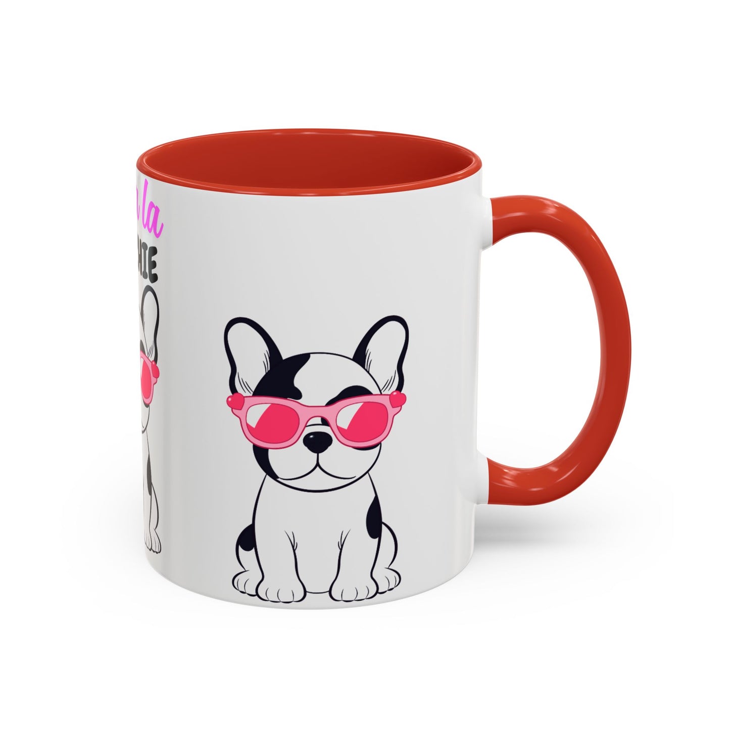 Trendy French Bulldog Coffee Mug, Dog Lover Gift, Ooh La La Frenchie Mug, Cute Pet Mug, Fun Drinkware, Animal Lover Cup