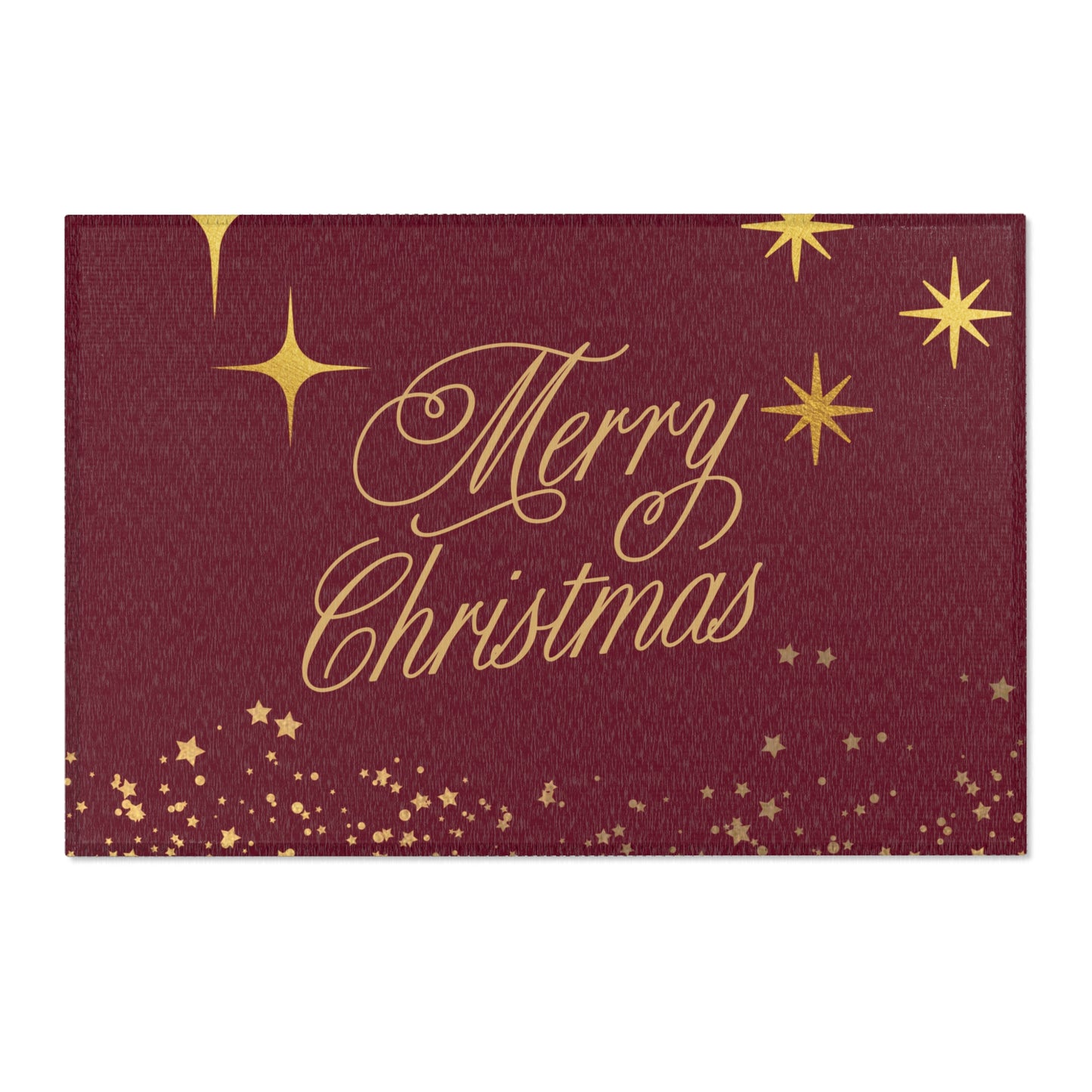 Christmas Area Rug, Merry Christmas Floor Mat, Holiday Home Decor, Festive Rug for Living Room, Seasonal Gift Idea