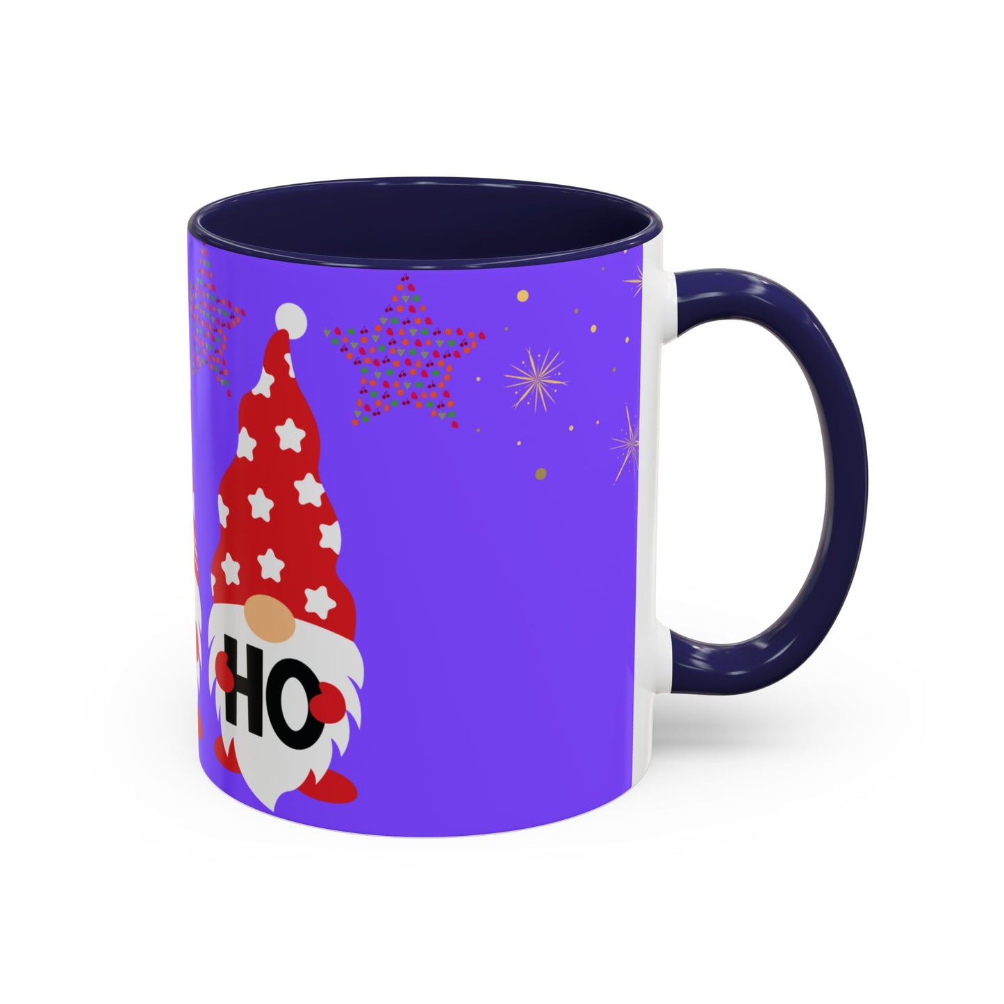 Gnome Holiday Coffee Mug, Festive Mug, Christmas Gift Mug, Cute Gnome Cup, Ho Ho Ho Coffee Mug