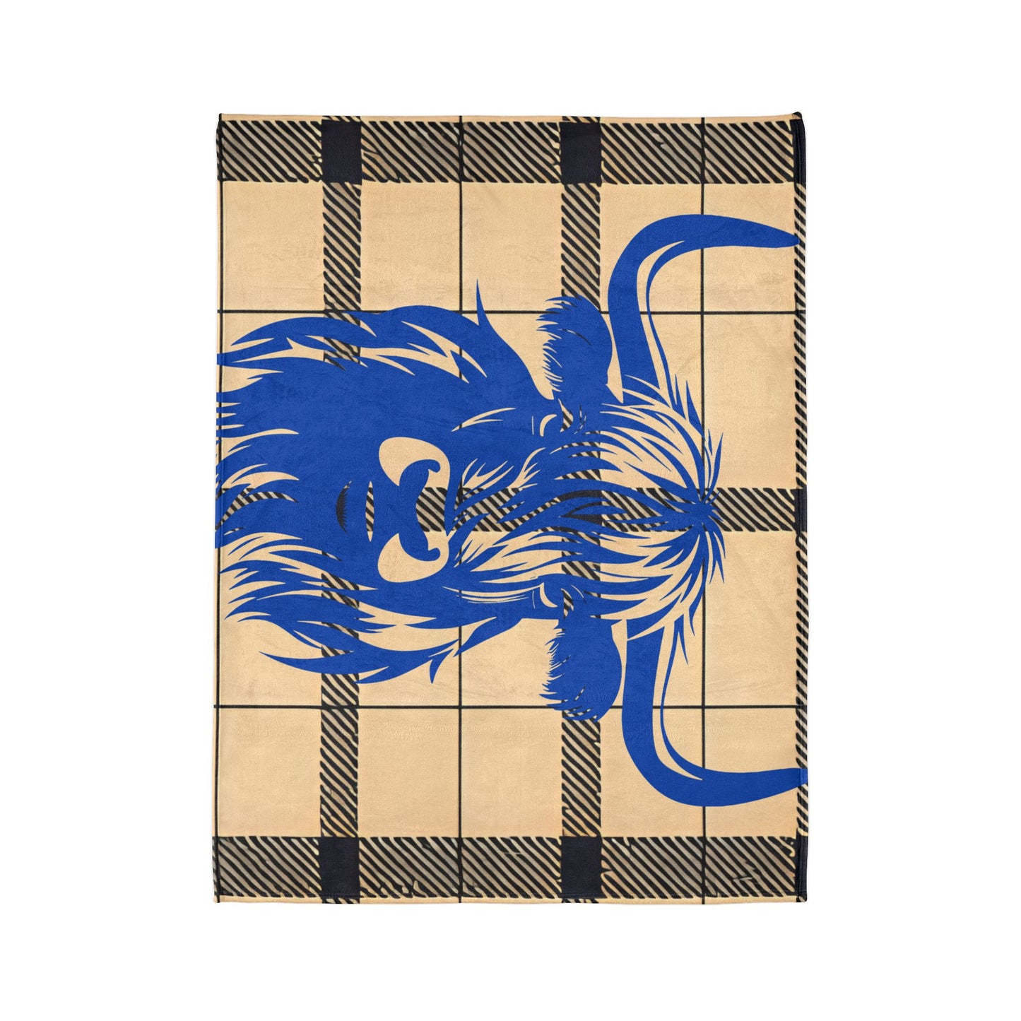 Highland Cow Blanket, Cozy Decorative Throw, Soft Fleece Blanket, Farmhouse Style Decor, Gift for Cow Lovers, Rustic Home Accessory