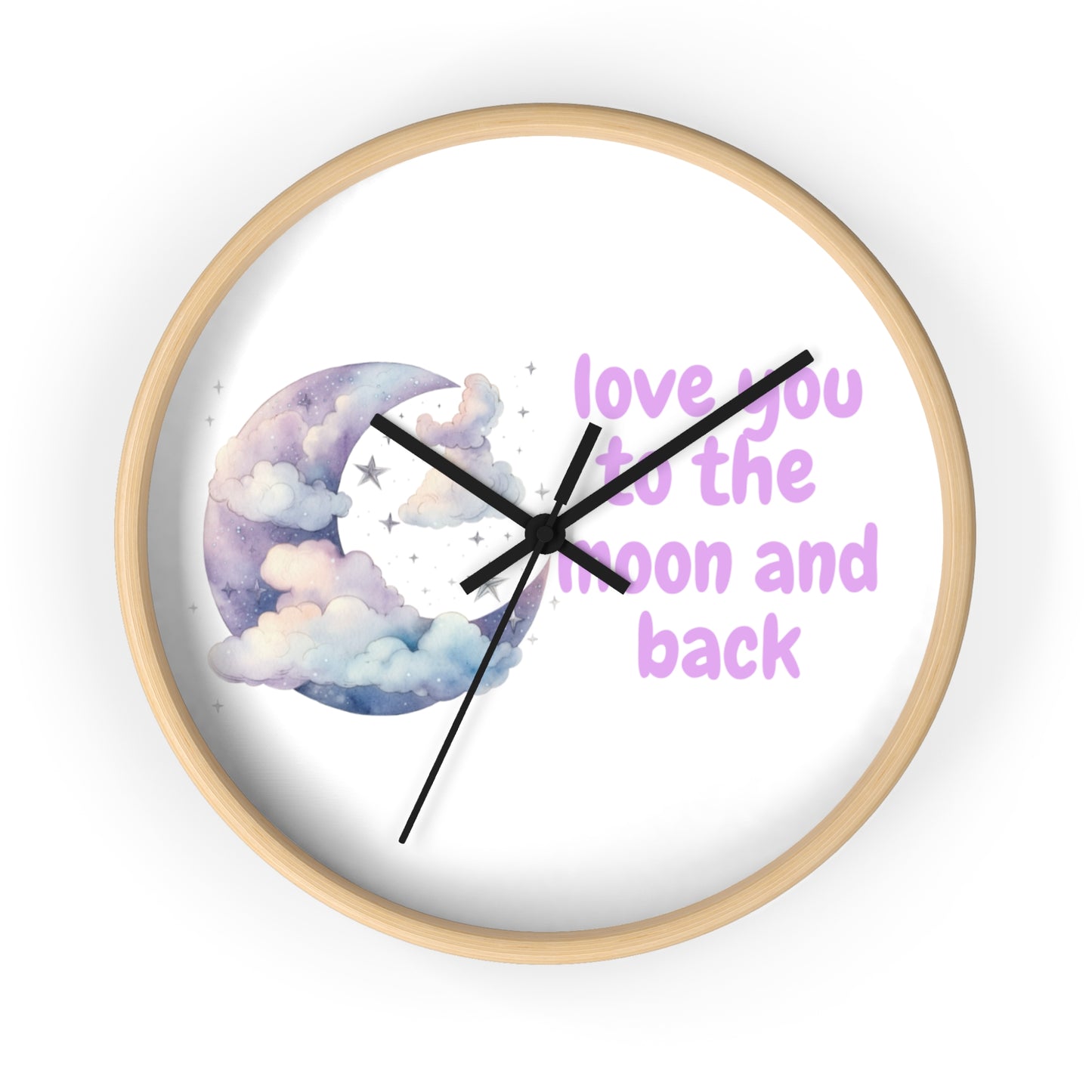 Whimsical Moon Wall Clock - Love You to the Moon and Back, Celestial Home Decor, Unique Gift, Baby Nursery, Romantic Decor, [...]