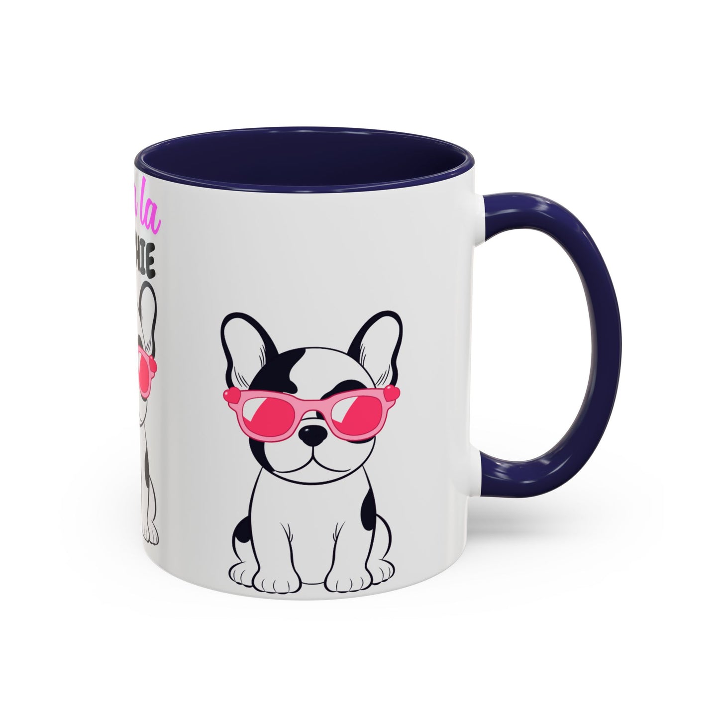 Trendy French Bulldog Coffee Mug, Dog Lover Gift, Ooh La La Frenchie Mug, Cute Pet Mug, Fun Drinkware, Animal Lover Cup