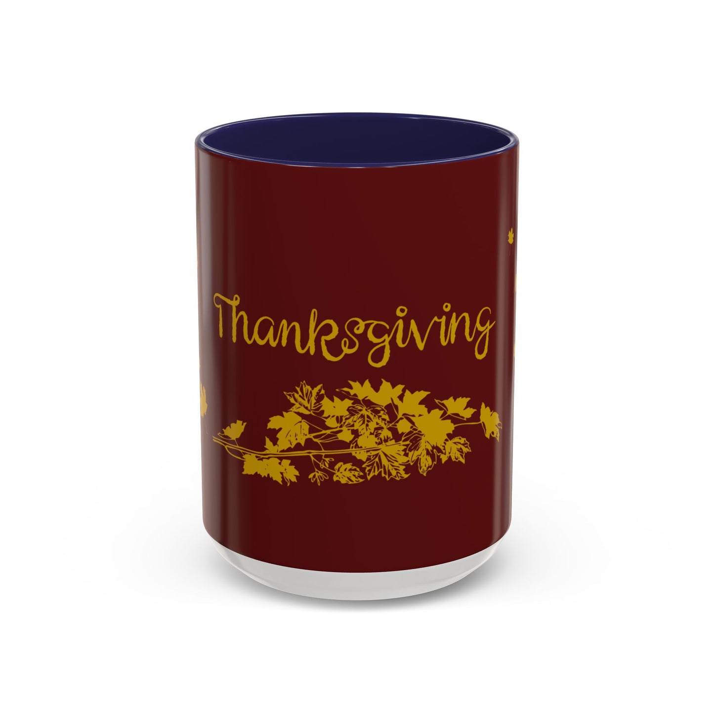 Thanksgiving Accent Coffee Mug, Fall Harvest Mug, Autumn Coffee Cup, Holiday Gift Mug, Seasonal Home Decor