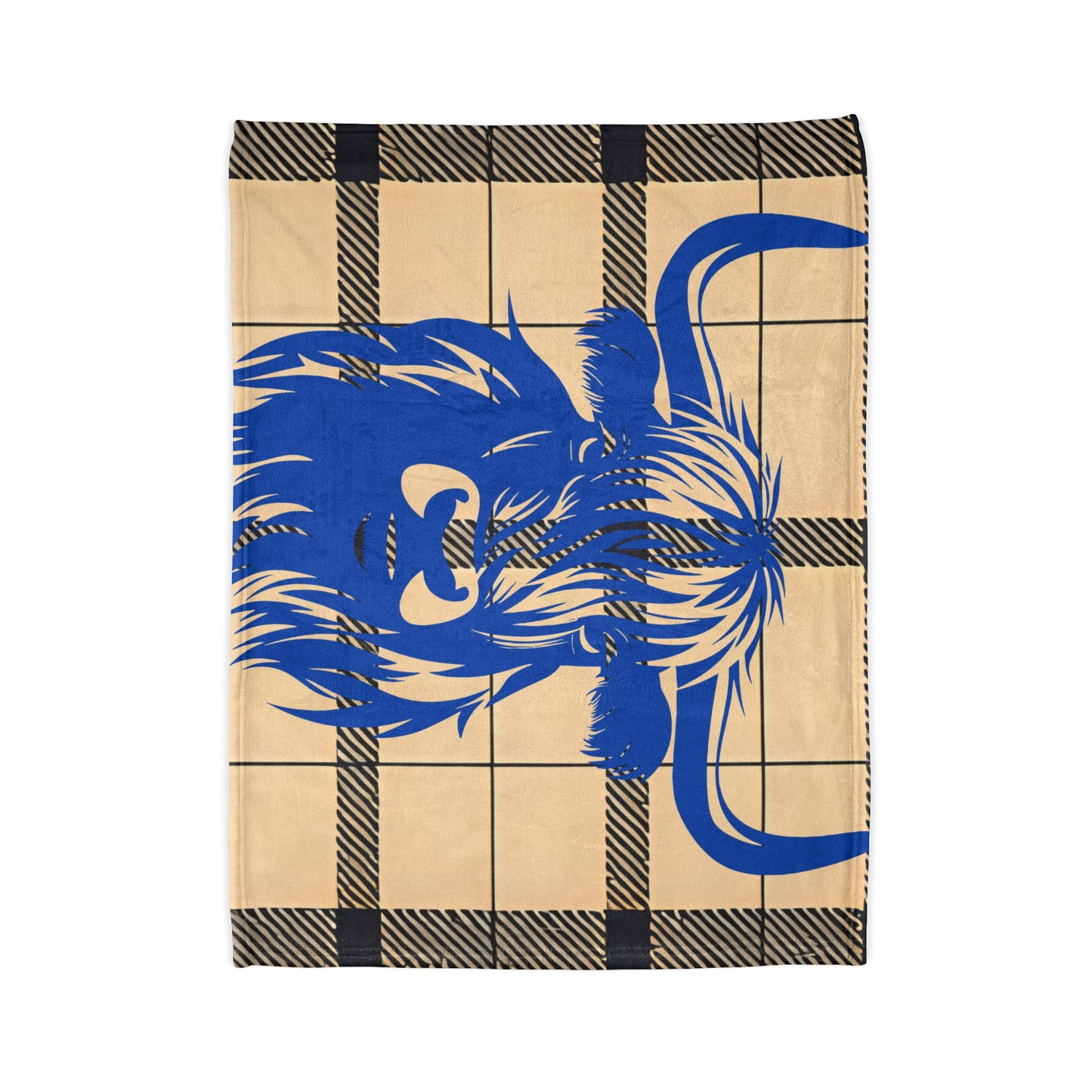 Highland Cow Blanket, Cozy Decorative Throw, Soft Fleece Blanket, Farmhouse Style Decor, Gift for Cow Lovers, Rustic Home Accessory