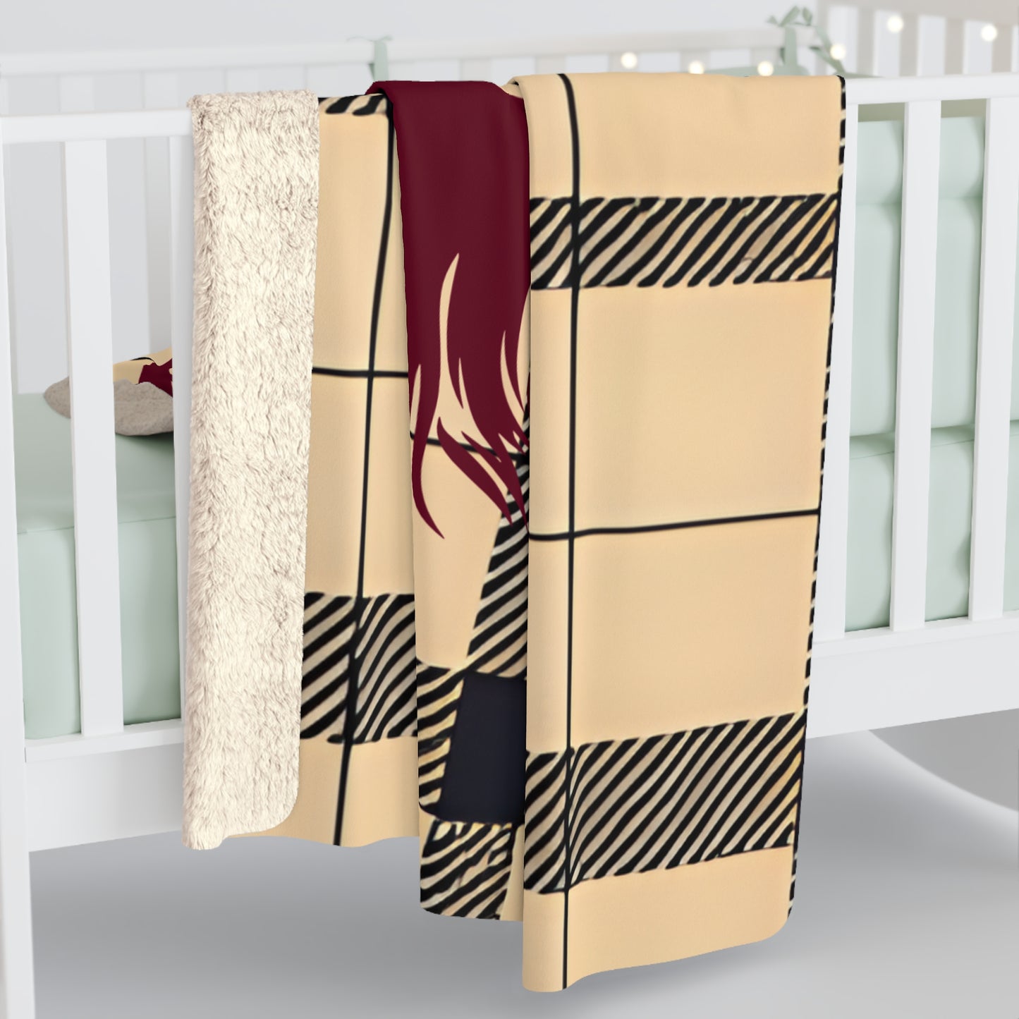 Cozy Highland Cow Sherpa Fleece Blanket | Warm Home Decor, Gift for Animal Lovers, Unique Throw Blanket, Soft Plaid Blanket