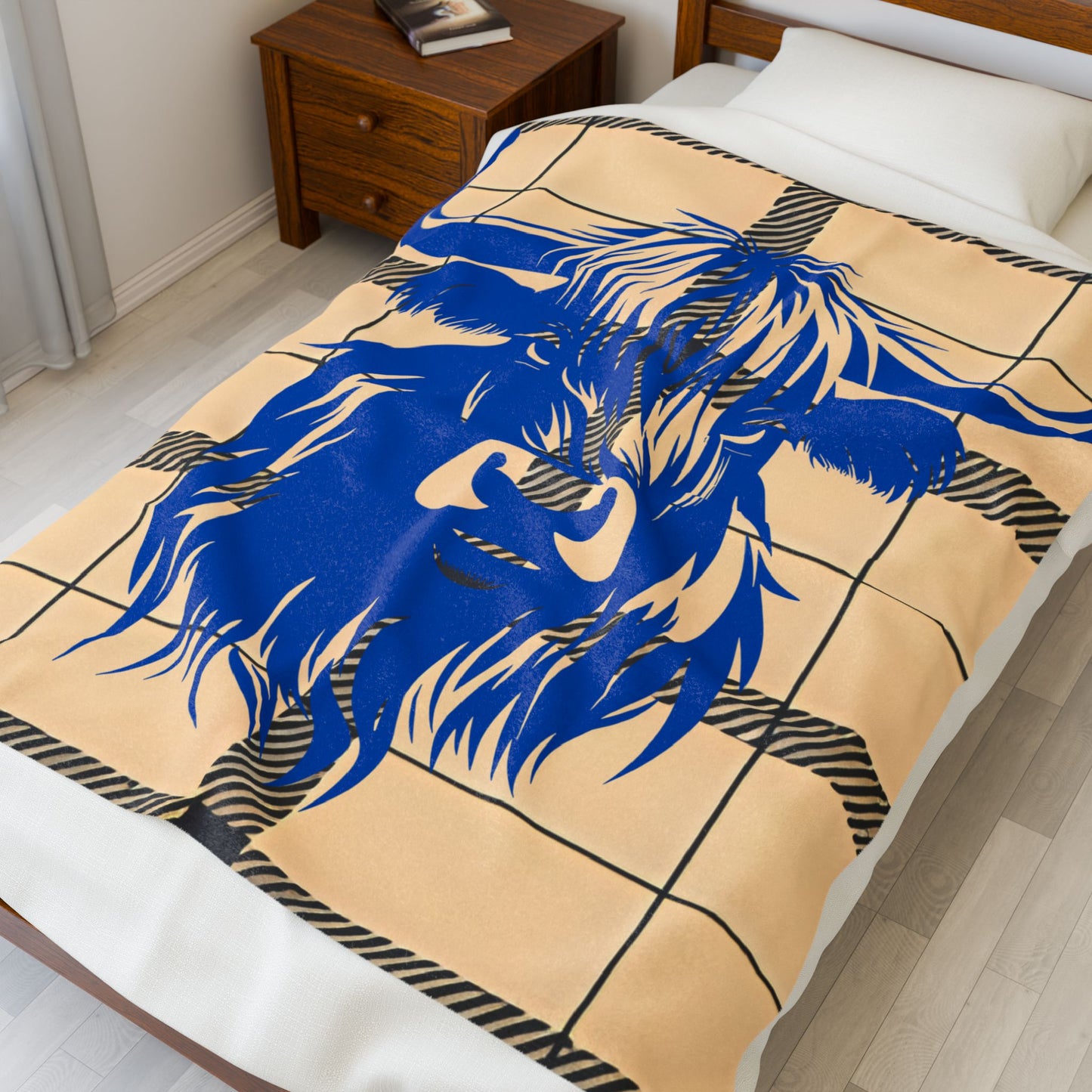 Highland Cow Plush Blanket - Cozy Soft Throw for Home Decor, Gift for Animal Lovers, Farmhouse Style, Holiday, Living Room