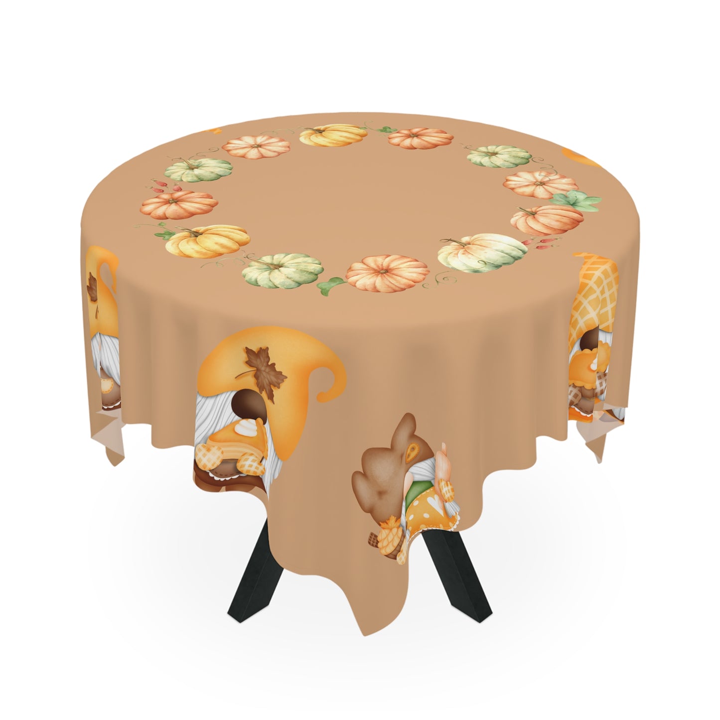Autumn Gnome Tablecloth for Fall Gatherings