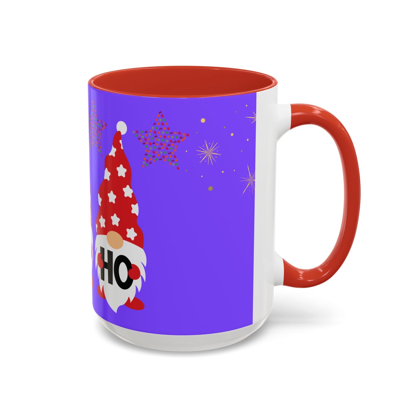 Gnome Holiday Coffee Mug, Festive Mug, Christmas Gift Mug, Cute Gnome Cup, Ho Ho Ho Coffee Mug