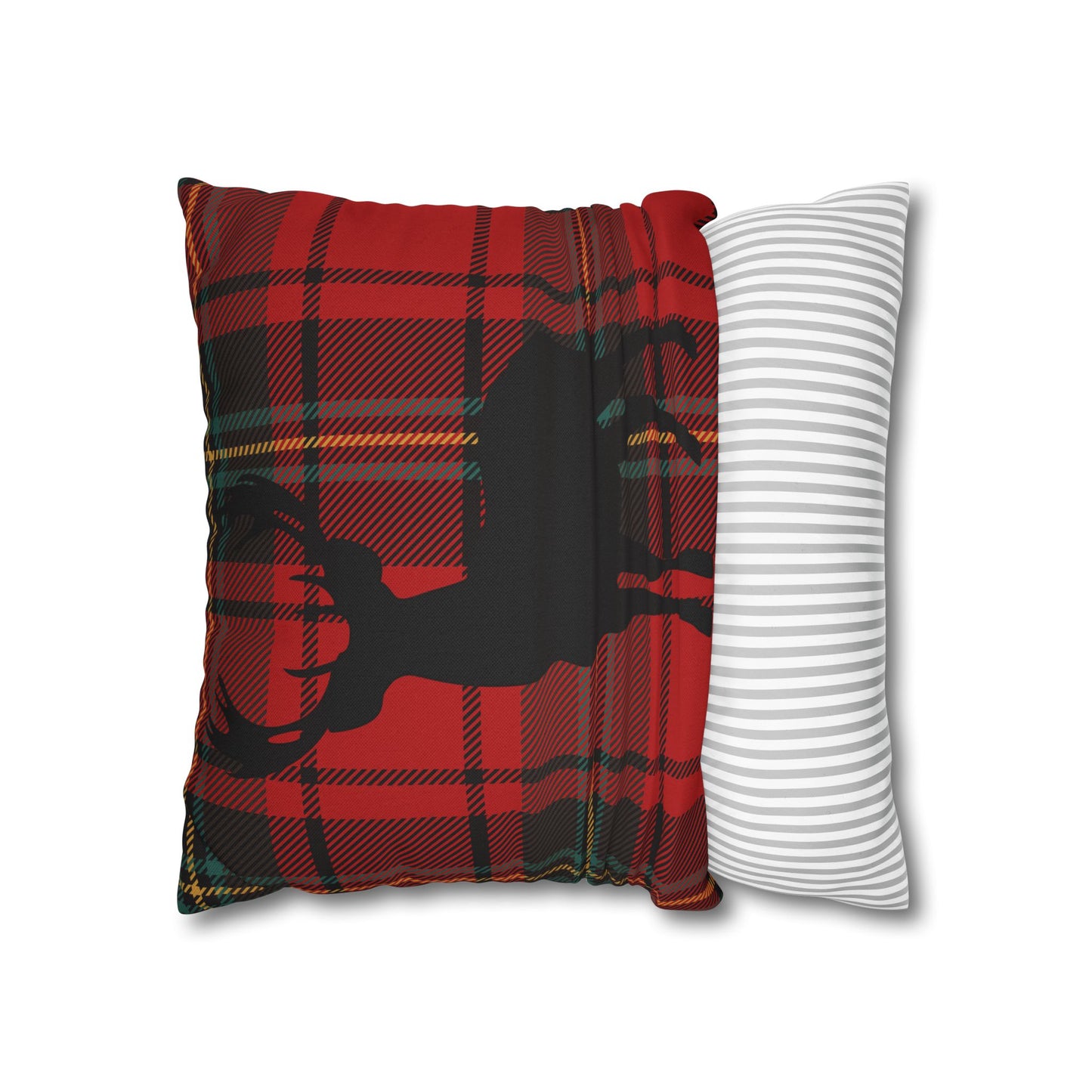Rustic Deer Plaid Pillowcase