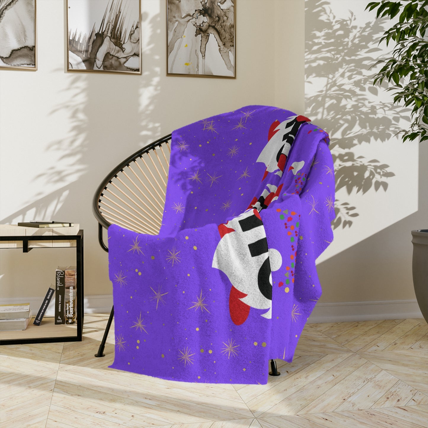 Cozy Holiday Gnome Blanket - Soft Microfiber Plush, Great for Christmas Gifts, Home Décor, Snuggling, Kid's Bedroom